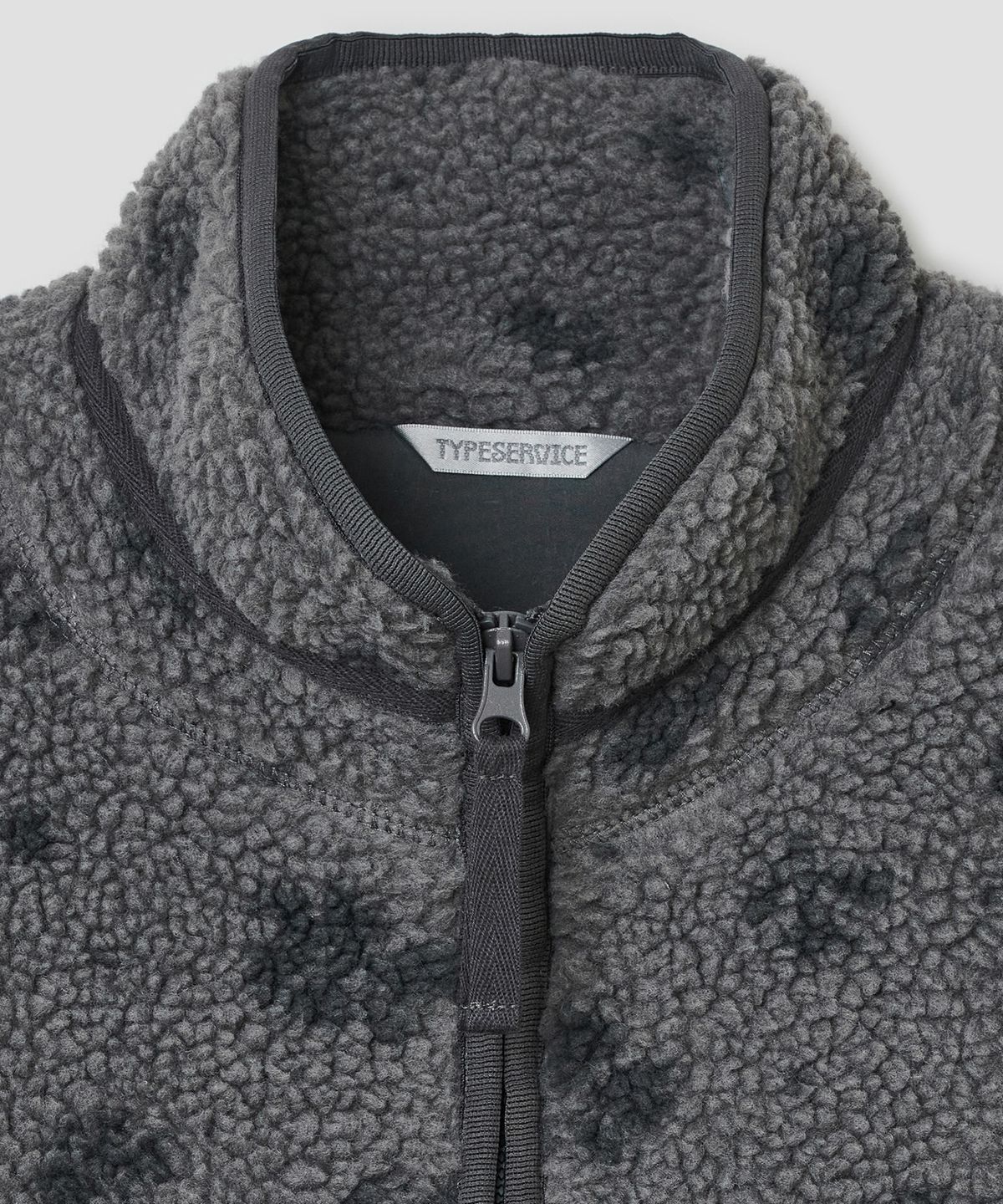 타입서비스(TYPESERVICE) Mixed Bloom Fleece Jacket [Charcoal]