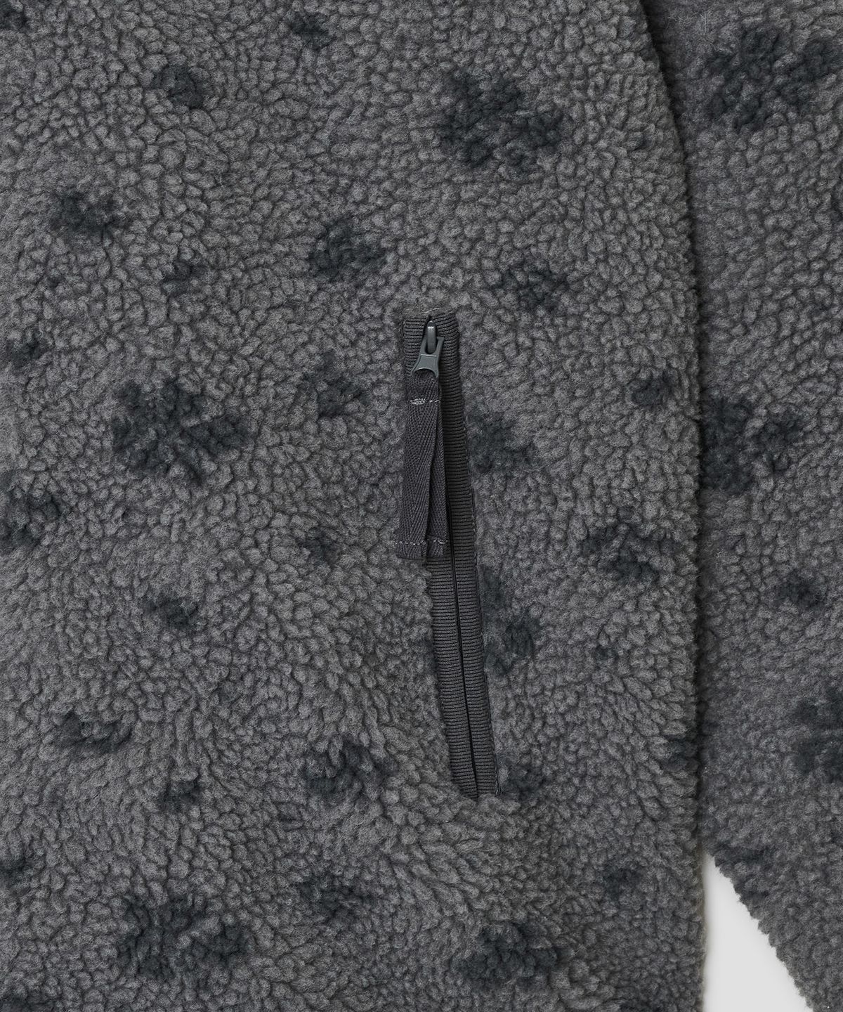 타입서비스(TYPESERVICE) Mixed Bloom Fleece Jacket [Charcoal]