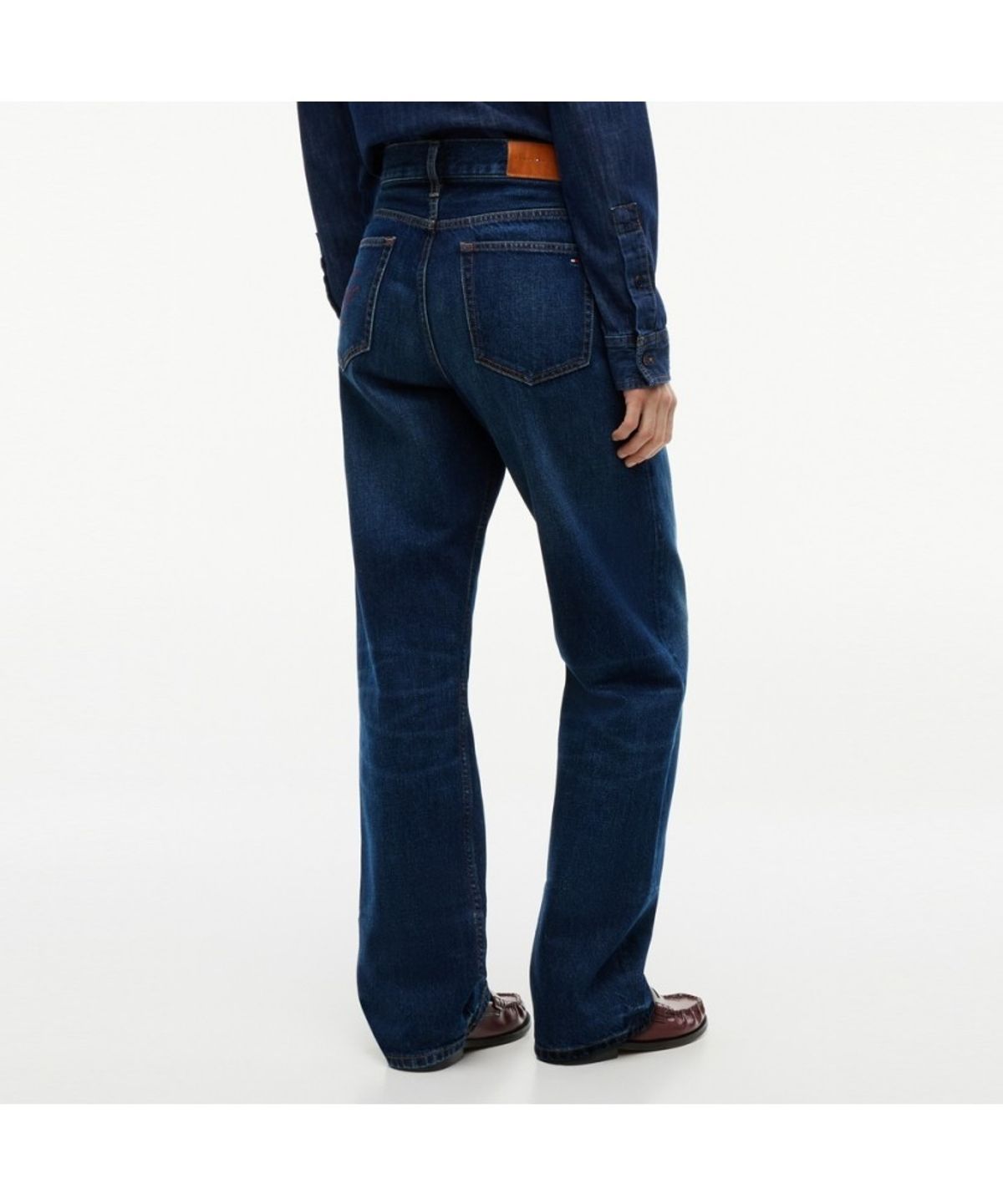 타미힐피거(TOMMY HILFIGER) 사라 하이라이즈 스트레이트 데님 팬츠 (T22G7NPC050WT11BN)