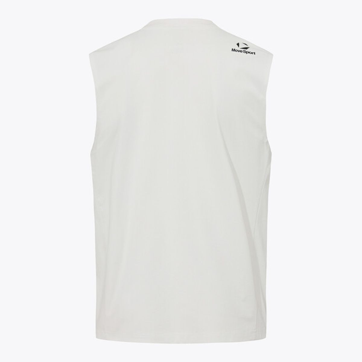무브스포츠 바이 데상트(MOVESPORT BY DESCENTE) 워딩 그래픽 슬리브리스 화이트 VS121EST11