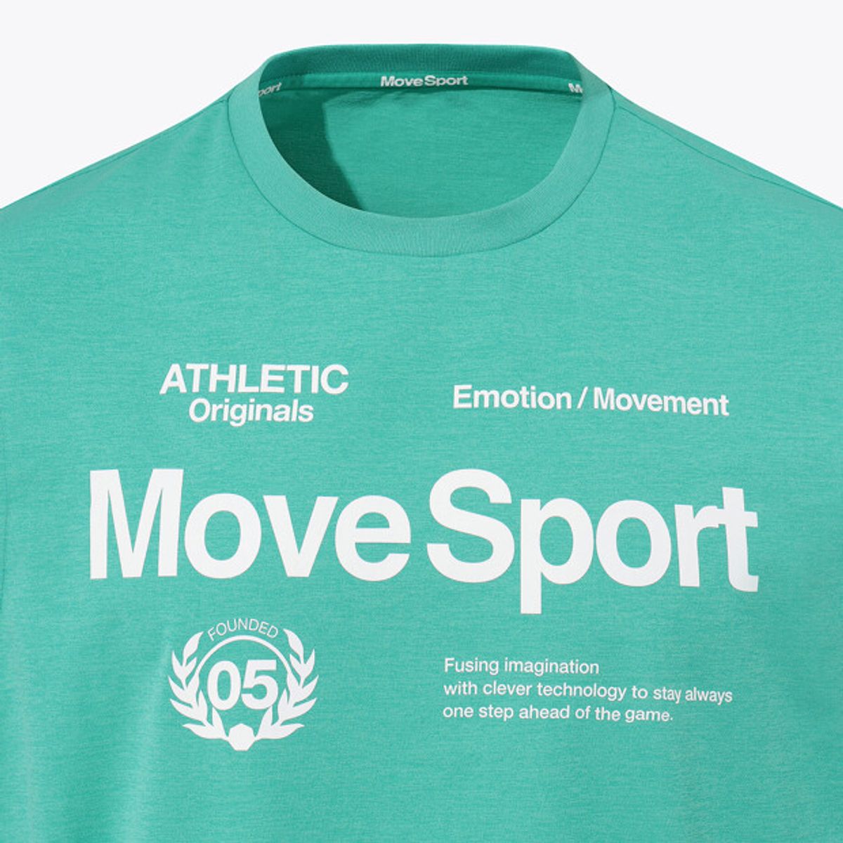 무브스포츠 바이 데상트(MOVESPORT BY DESCENTE) 워딩 그래픽 슬리브리스 민트 VS121EST11