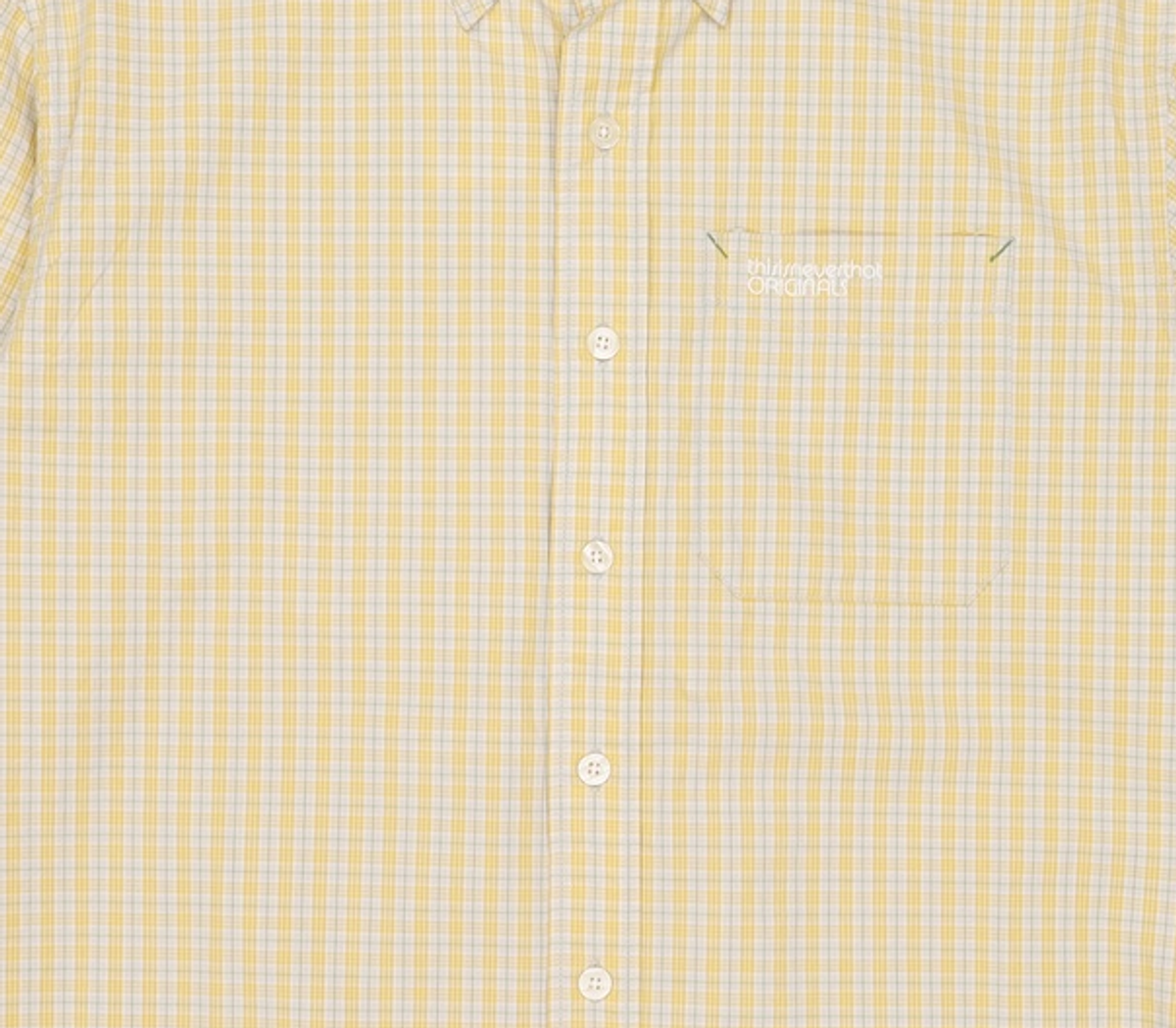 디스이즈네버댓(THISISNEVERTHAT) Washed Check Shirt Yellow S