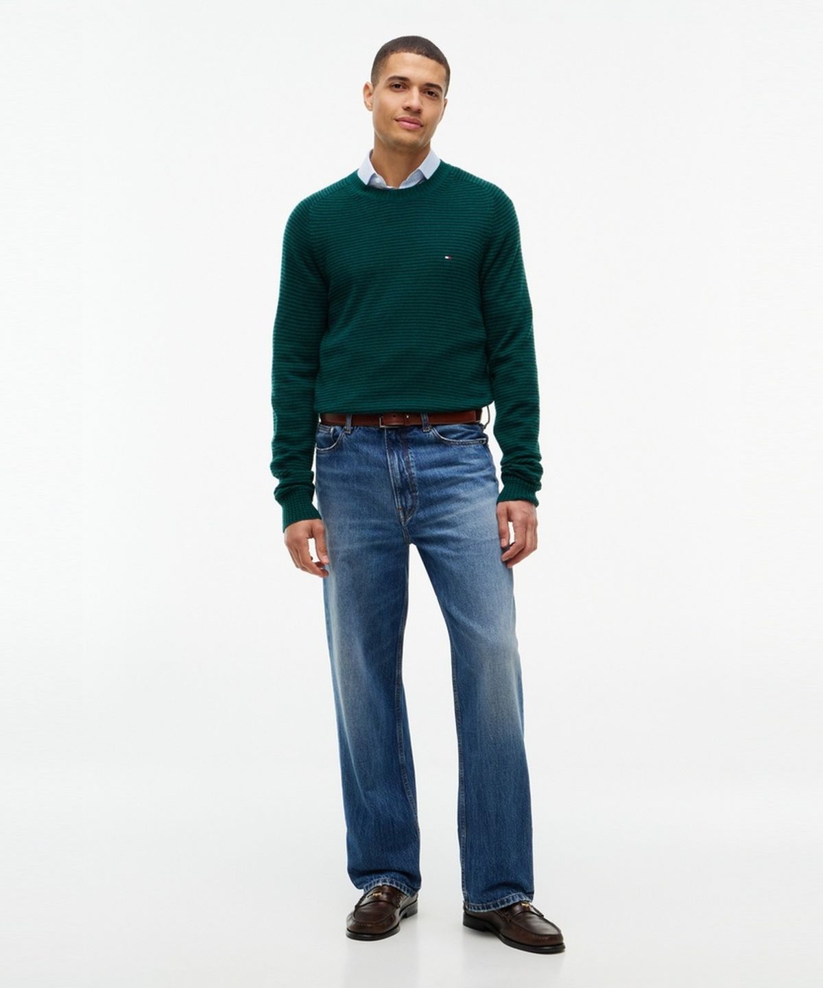 타미힐피거(TOMMY HILFIGER) 울 크루넥 스웨터 (T12G7KPO250MT10CD)