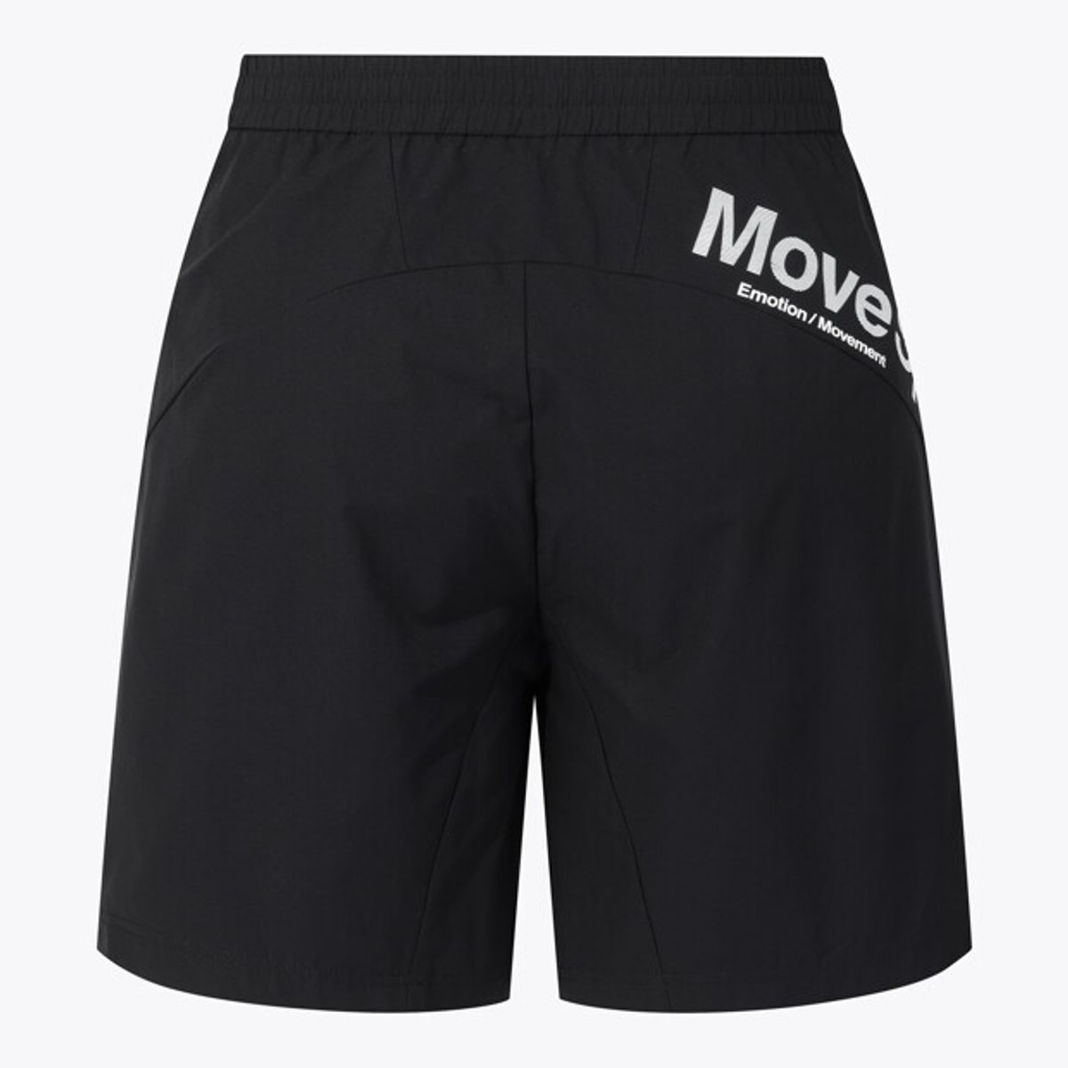 무브스포츠 바이 데상트(MOVESPORT BY DESCENTE) 로고 5부 우븐 쇼츠 블랙 VS121EHP11
