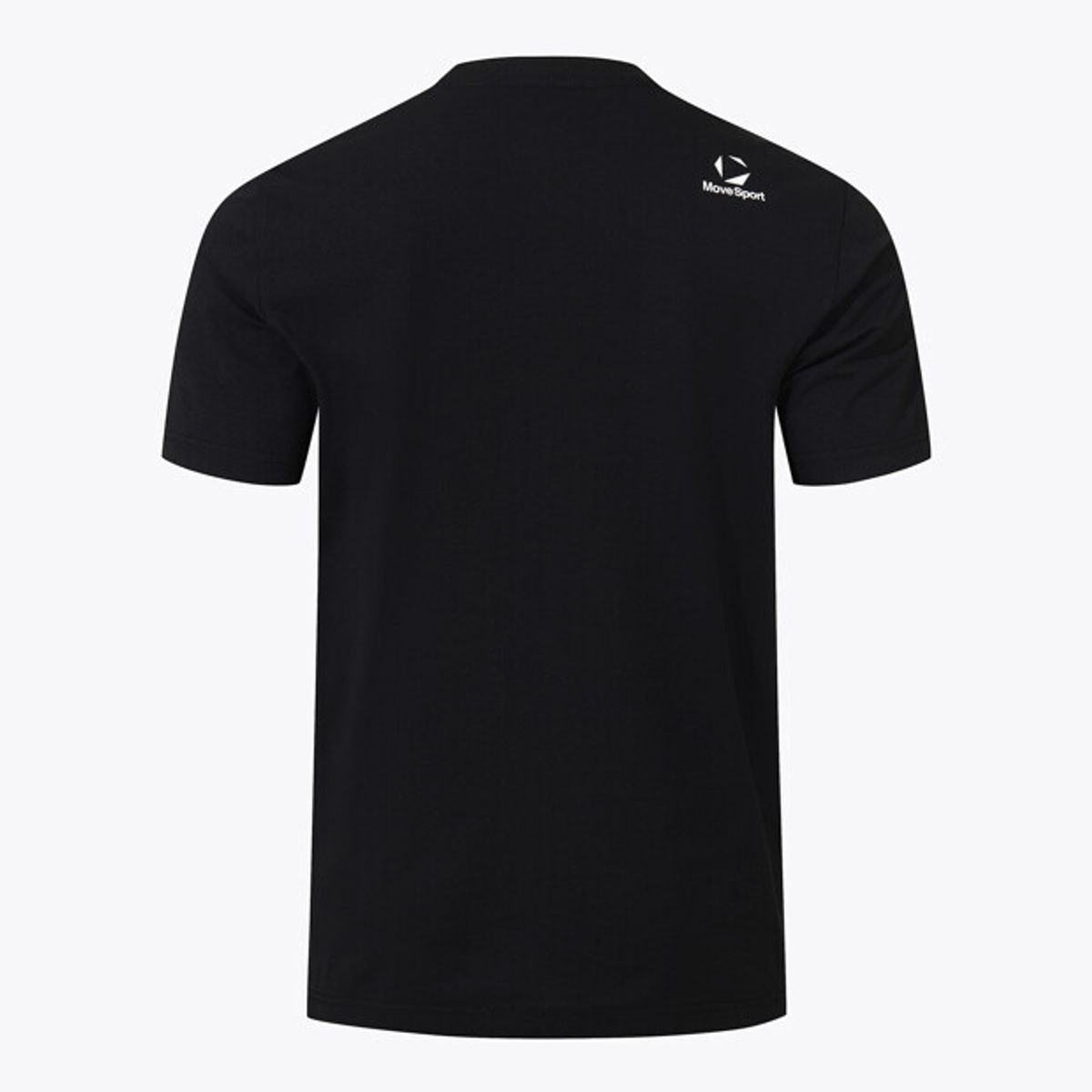 무브스포츠 바이 데상트(MOVESPORT BY DESCENTE) 워딩 그래픽 메쉬 배색 반팔 티셔츠 블랙 VS121ETS13