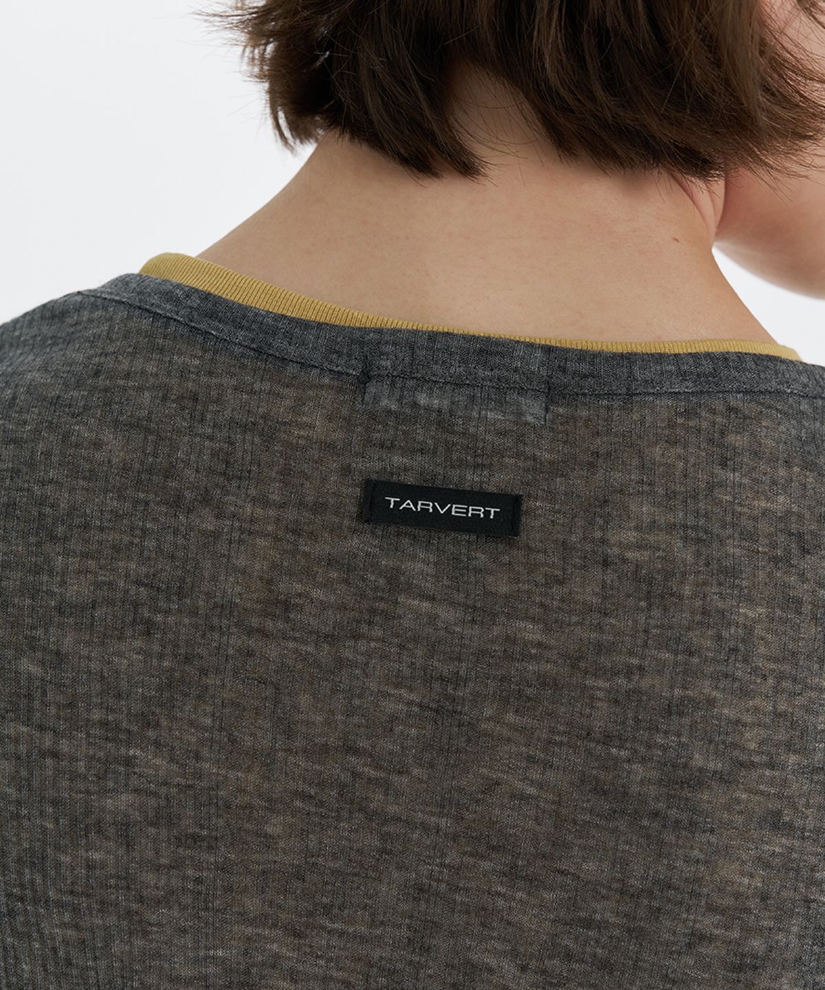 타버트(TARVERT) Moibi Tencel Wool T-Shirt - Charcoal
