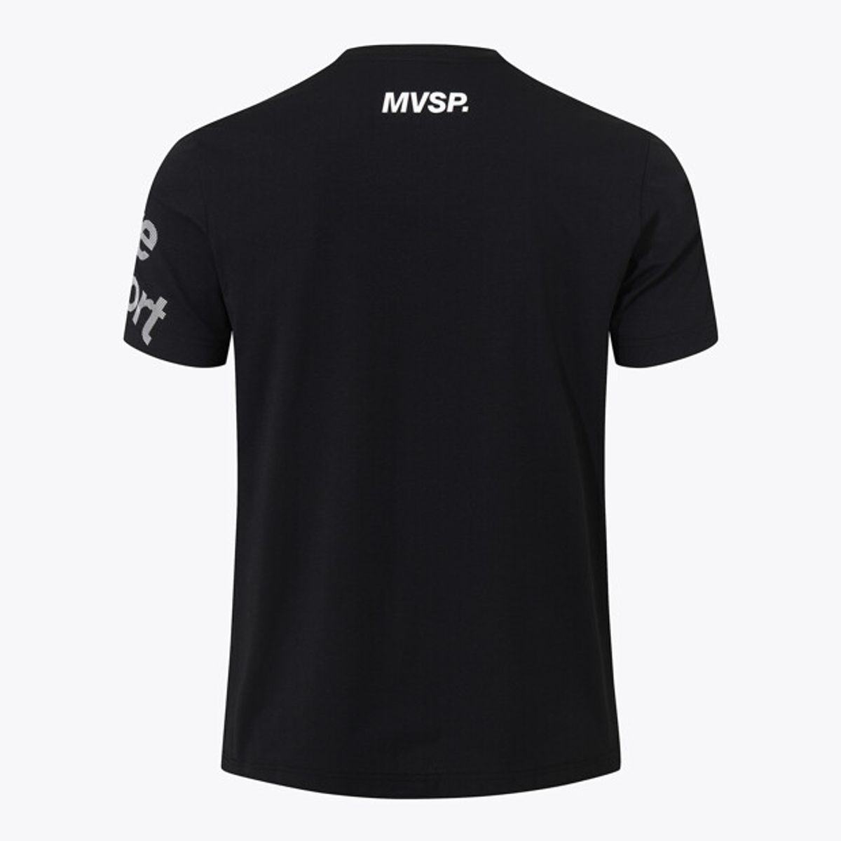무브스포츠 바이 데상트(MOVESPORT BY DESCENTE) 숄더 워딩 그래픽 반팔 티셔츠 블랙 VS121ETS15