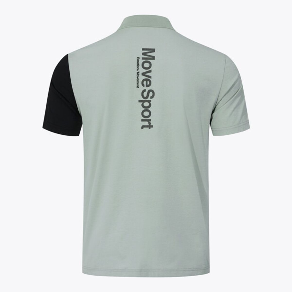 무브스포츠 바이 데상트(MOVESPORT BY DESCENTE) 워딩 그래픽 배색 폴로 반팔 티셔츠 카키 VS121EPS12