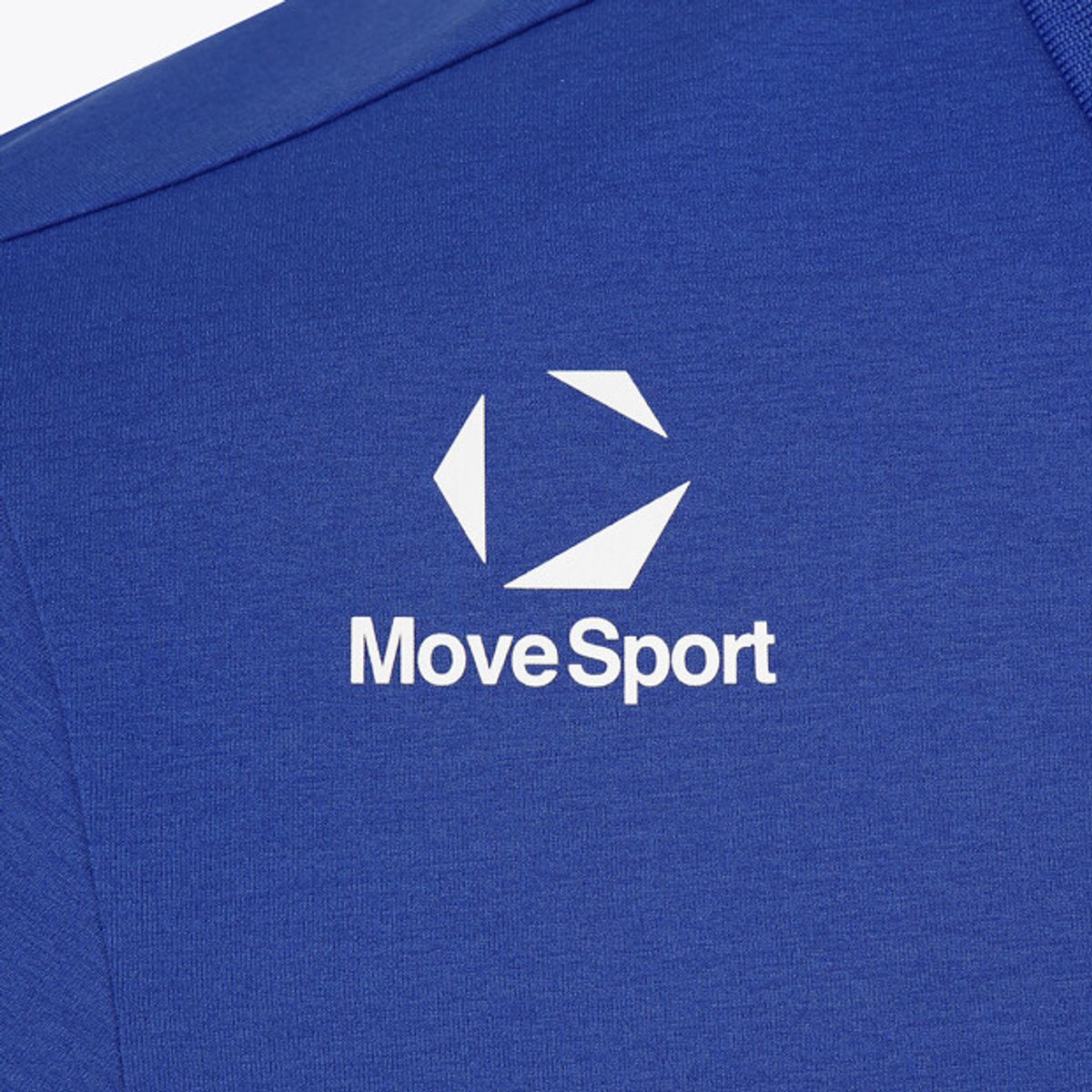 무브스포츠 바이 데상트(MOVESPORT BY DESCENTE) 워딩 그래픽 배색 폴로 반팔 티셔츠 블루 VS121EPS12
