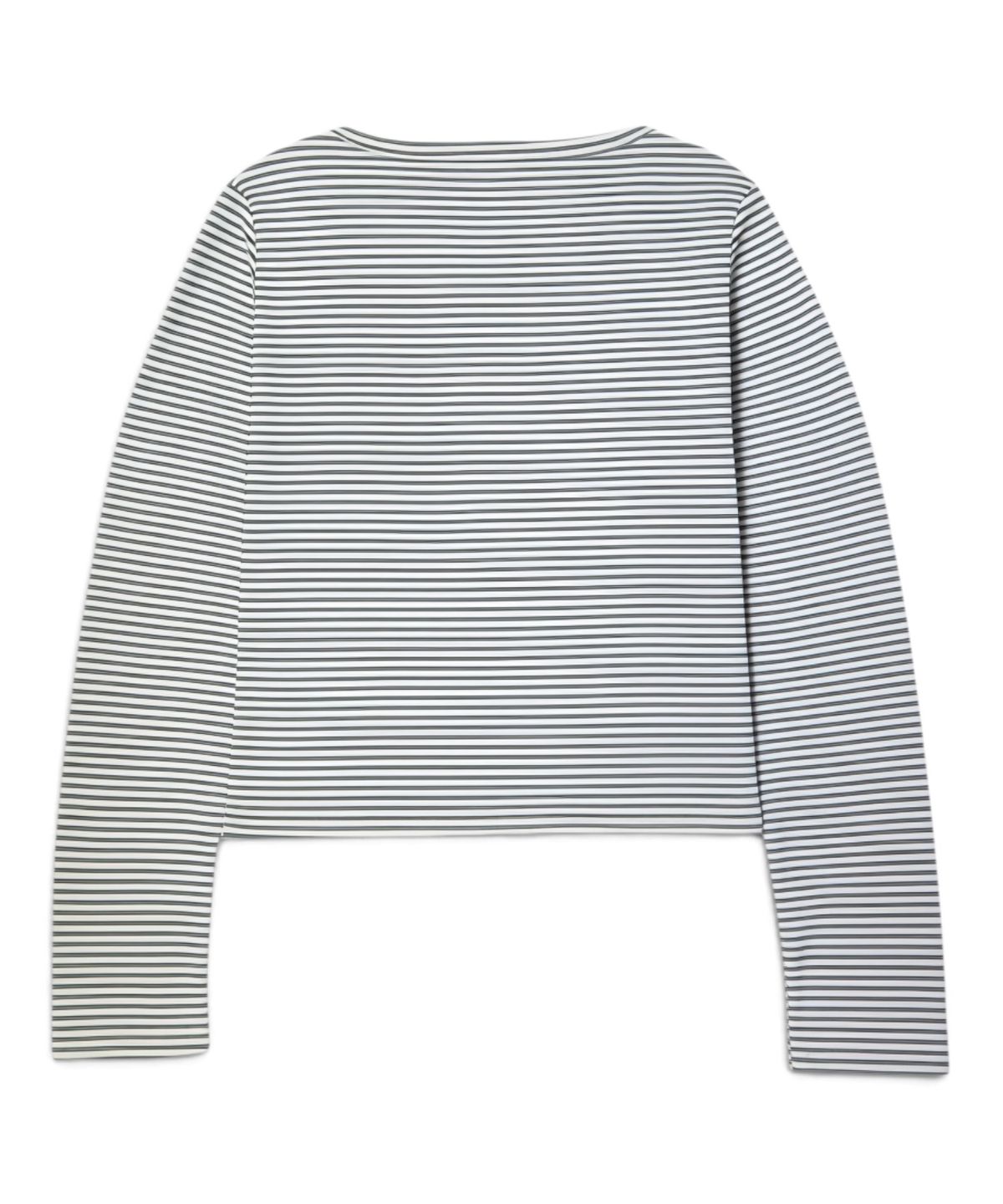 본슬리피(BORN SLIPPY) Future Wave Stripe Henley Long Sleeve Tee (Yellow)