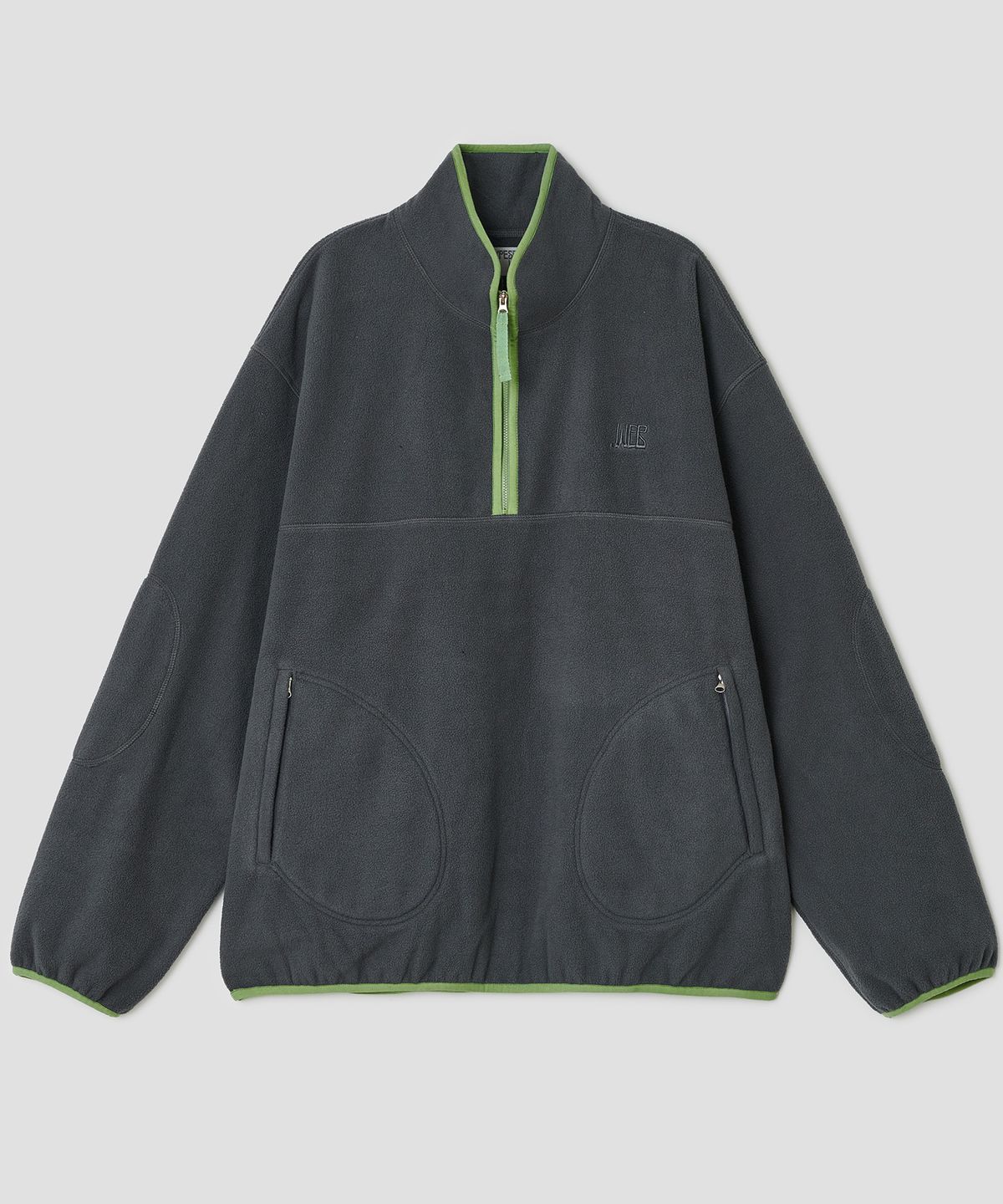 타입서비스(TYPESERVICE) Half Zip Fleece Pullover [Charcoal]