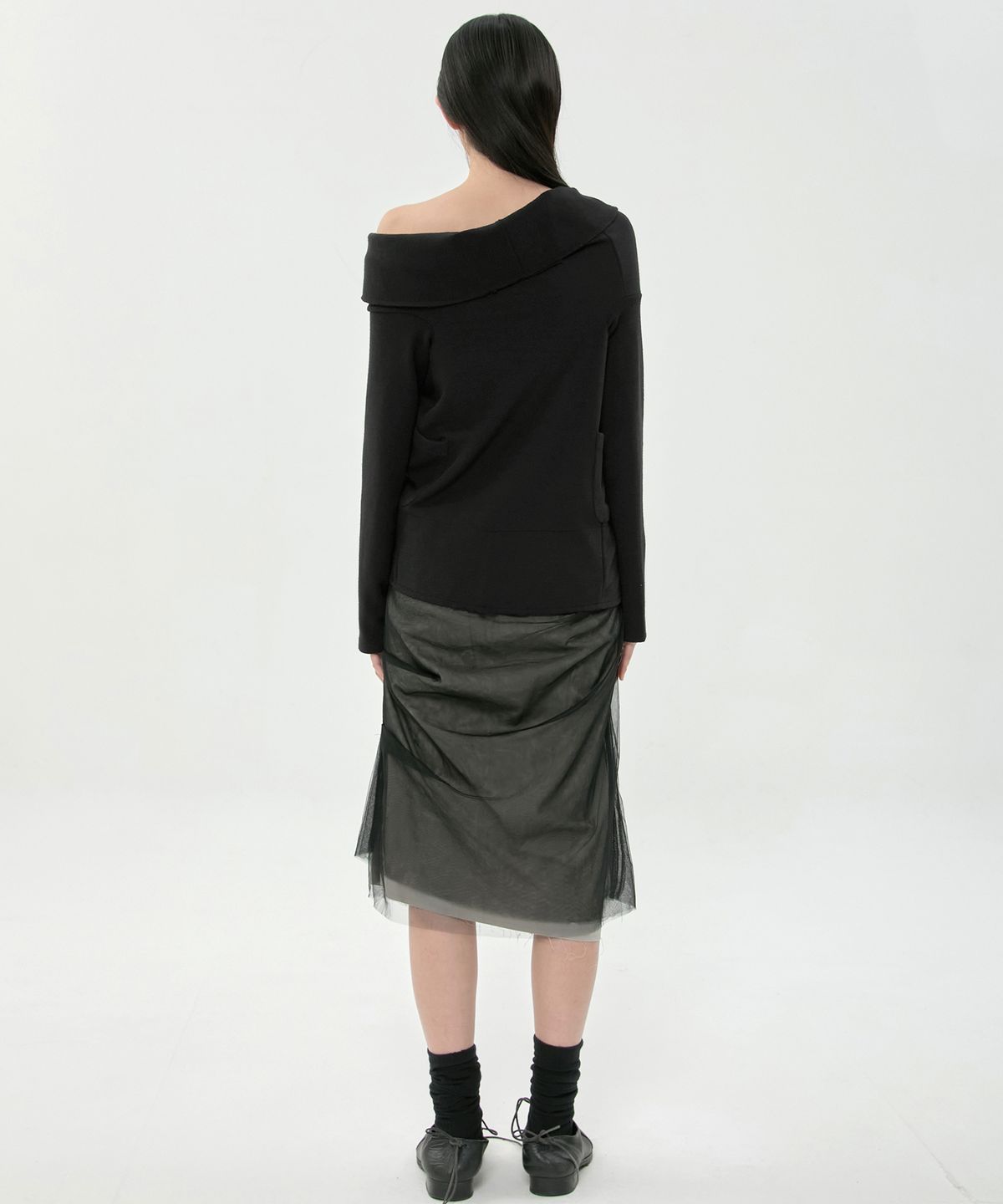 플레어업(FLAREUP) Sculpted Round Jacket (FL-058_Black)