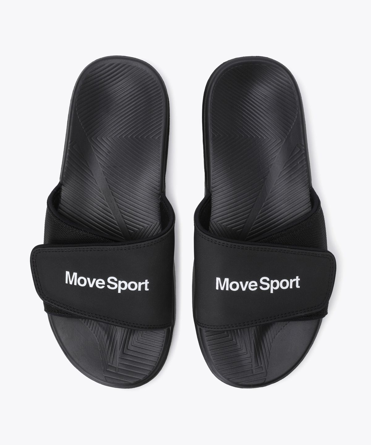 무브스포츠 바이 데상트(MOVESPORT BY DESCENTE) 리커버리 슬라이드 블랙 VS123LSD11
