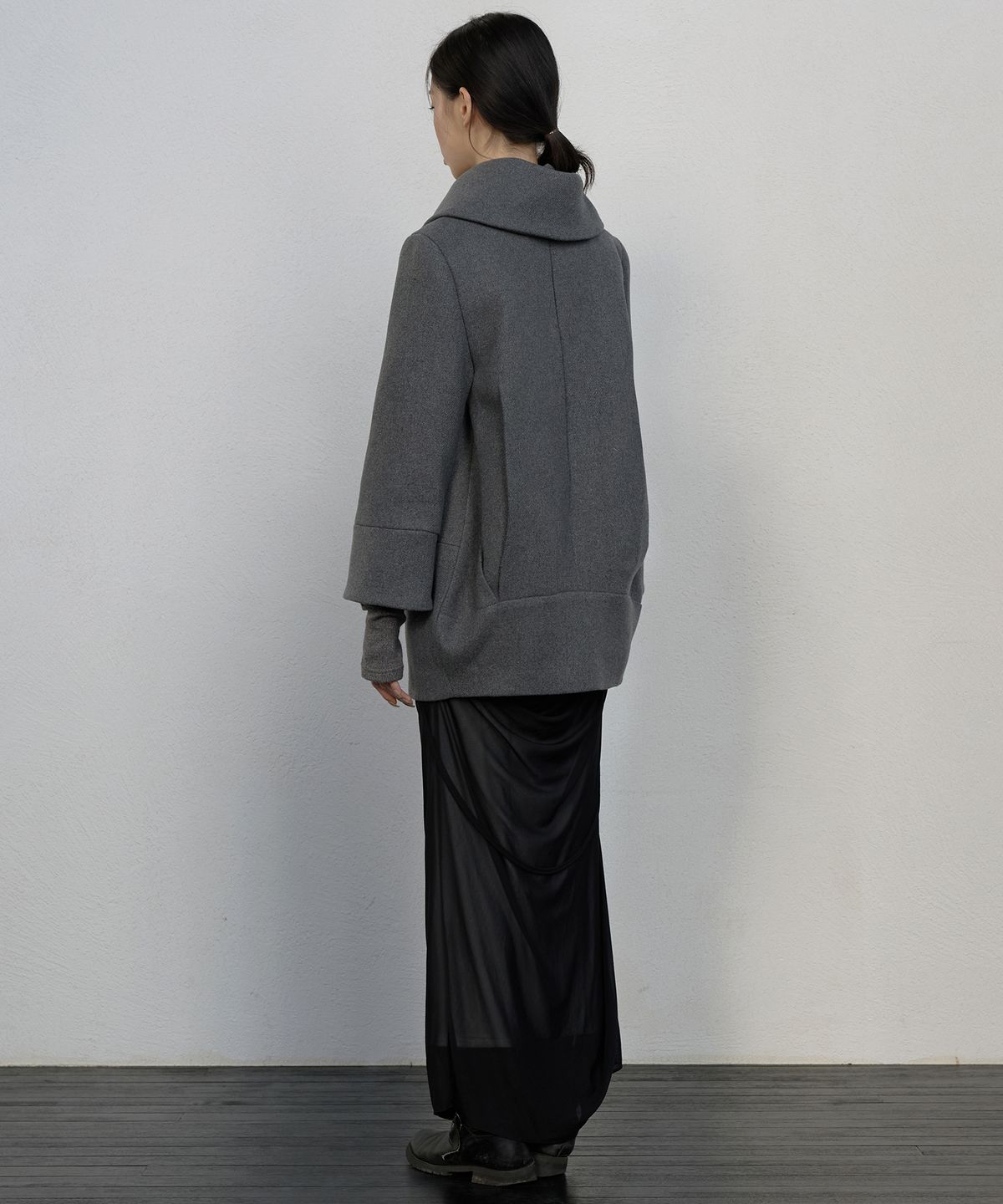 플레어업(FLAREUP) Layered Double Wool Coat (FL-060_Gray)