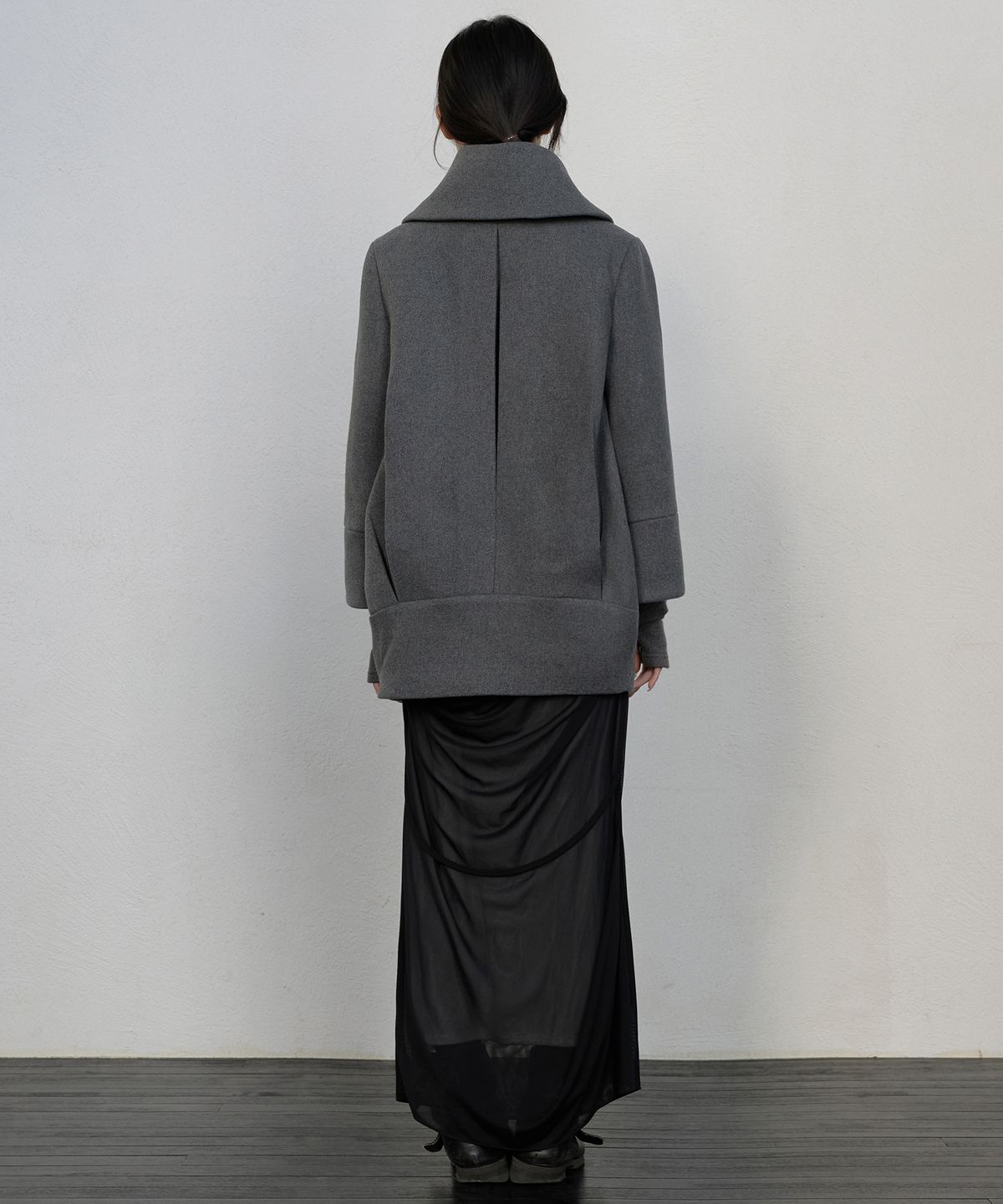 플레어업(FLAREUP) Layered Double Wool Coat (FL-060_Gray)