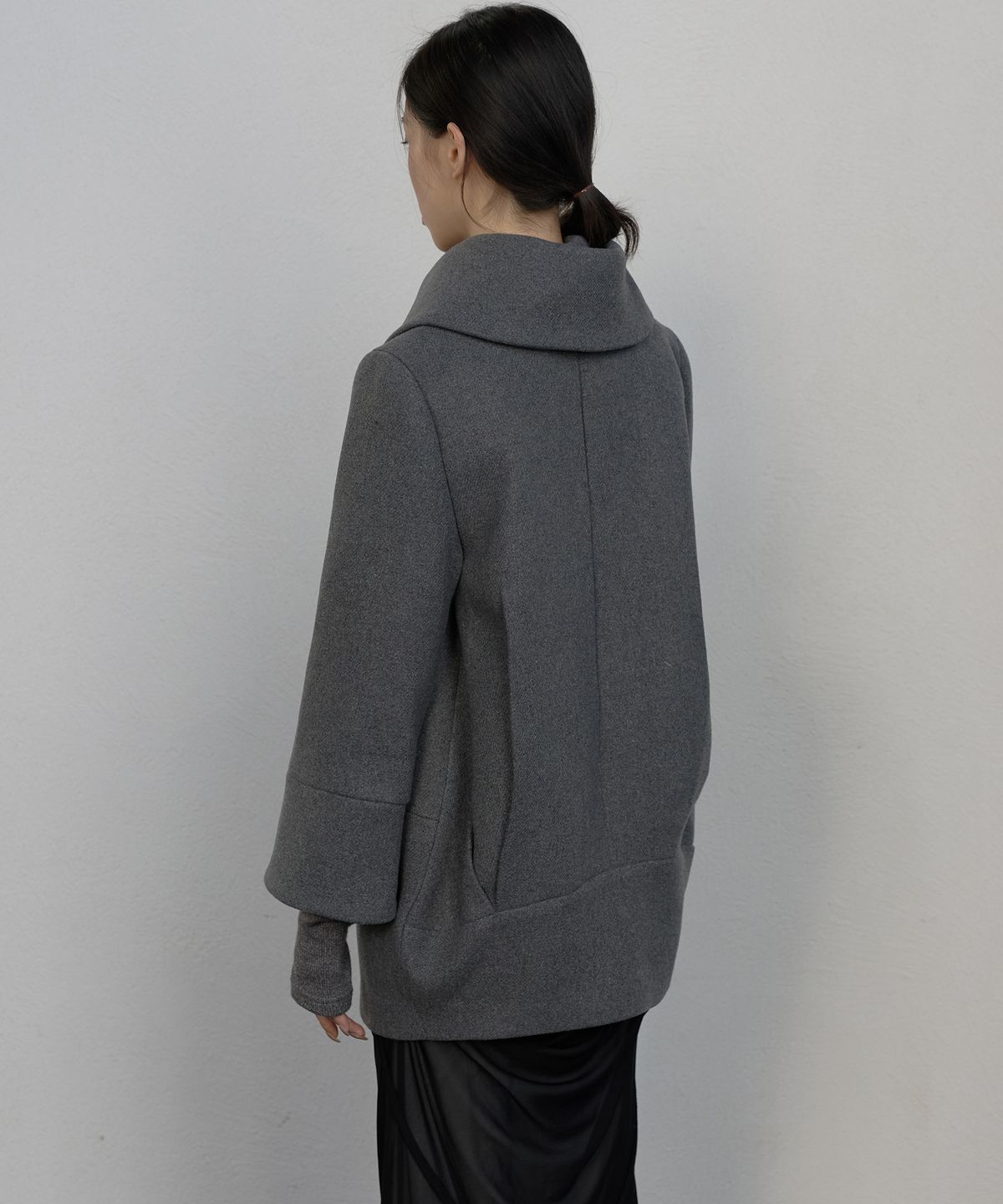 플레어업(FLAREUP) Layered Double Wool Coat (FL-060_Gray)