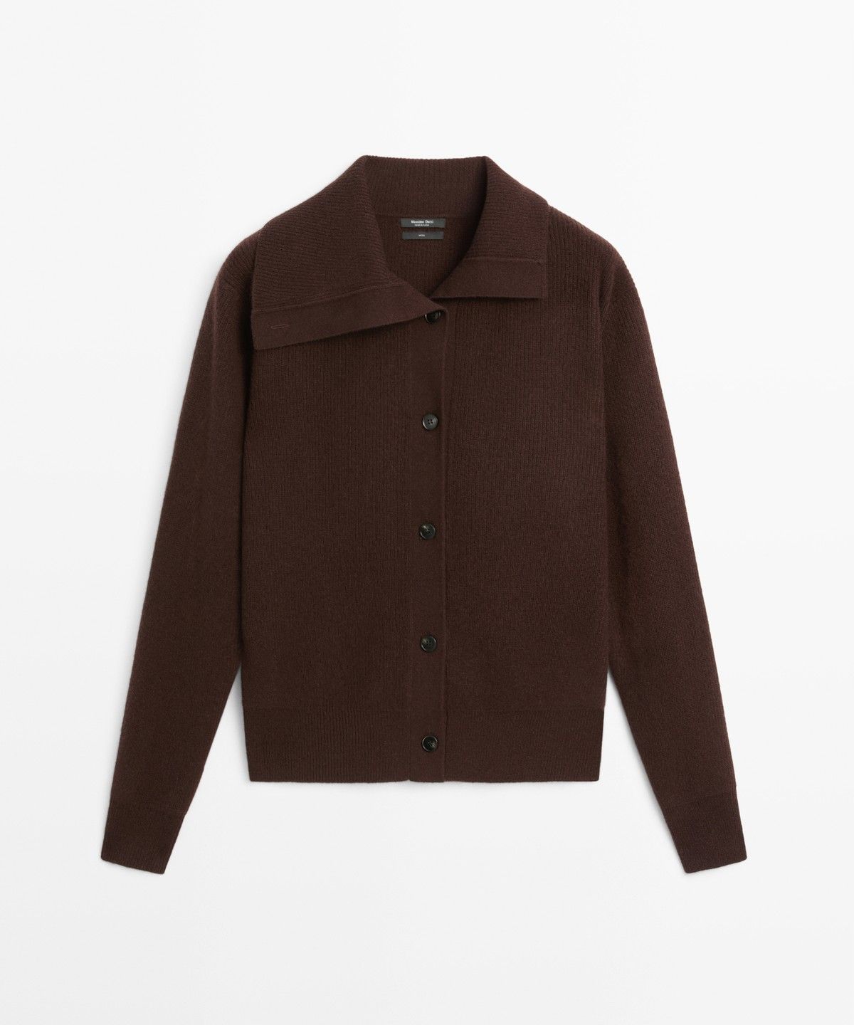 마시모두띠(MASSIMO DUTTI) 펄 장식 퍼널넥 니트 가디건