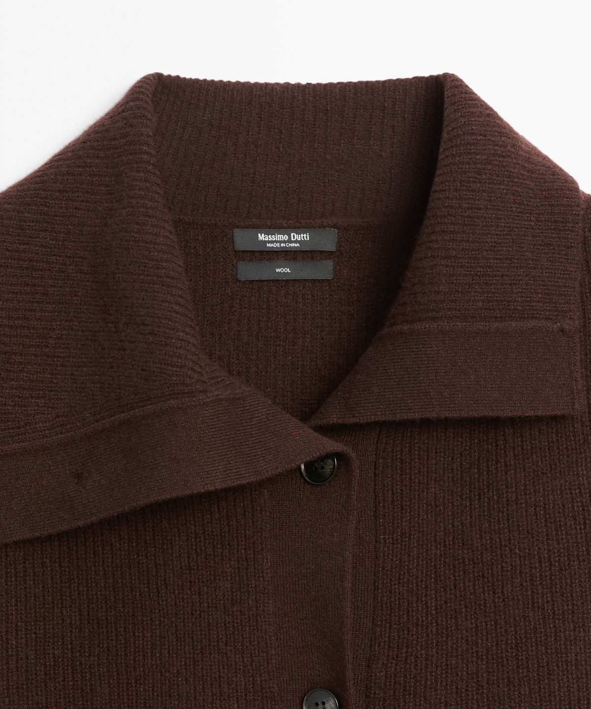 마시모두띠(MASSIMO DUTTI) 펄 장식 퍼널넥 니트 가디건