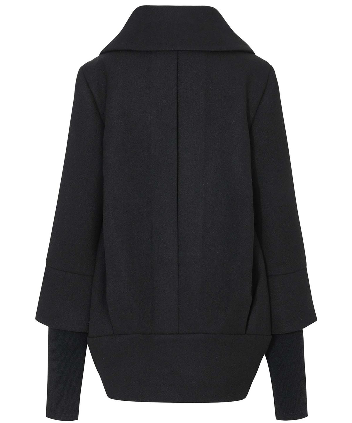 플레어업(FLAREUP) Layered Double Wool Coat (FL-060_Black)