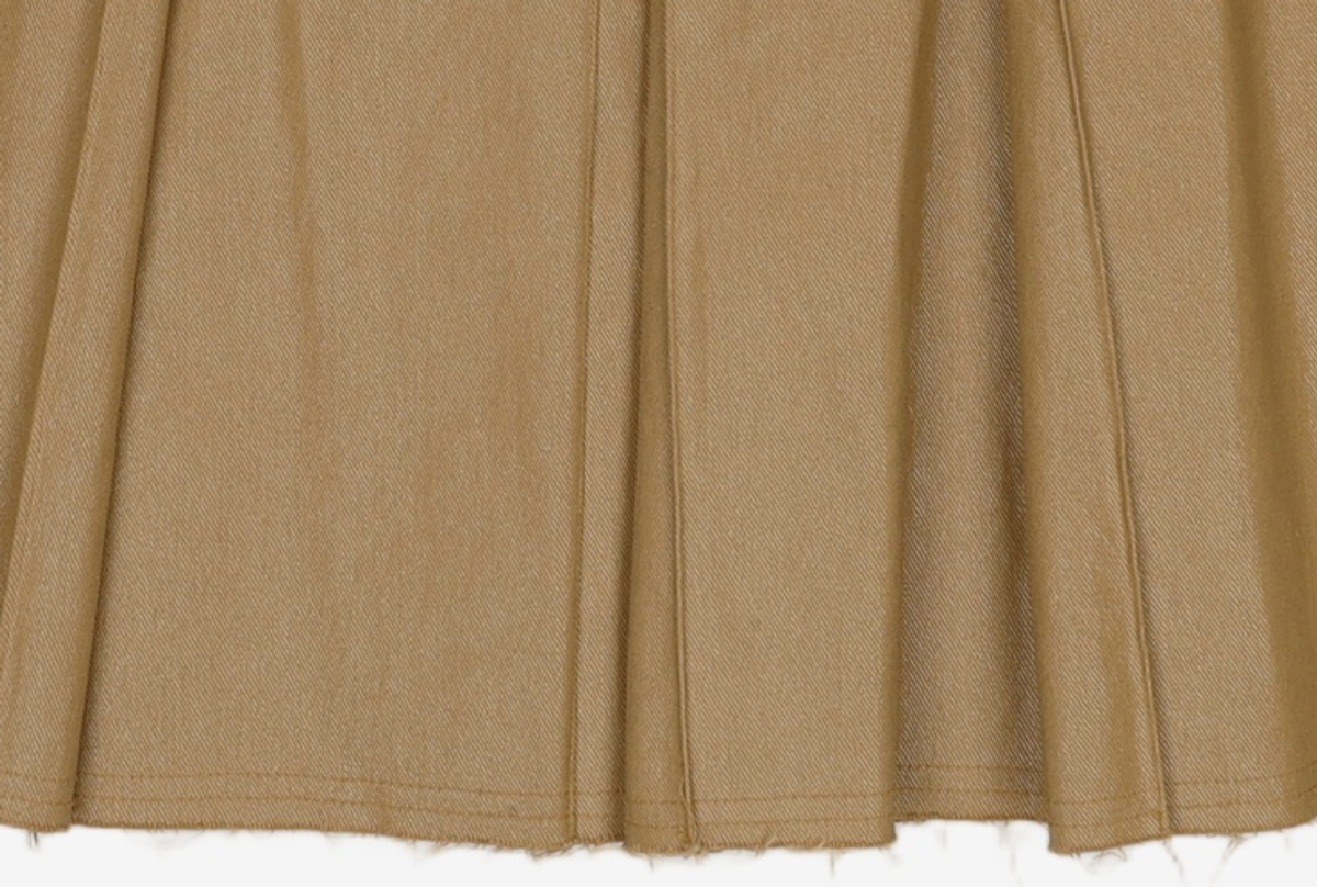 다이애그널(DIAGONAL) CUTTING PLEATS SKIRT (beige) M