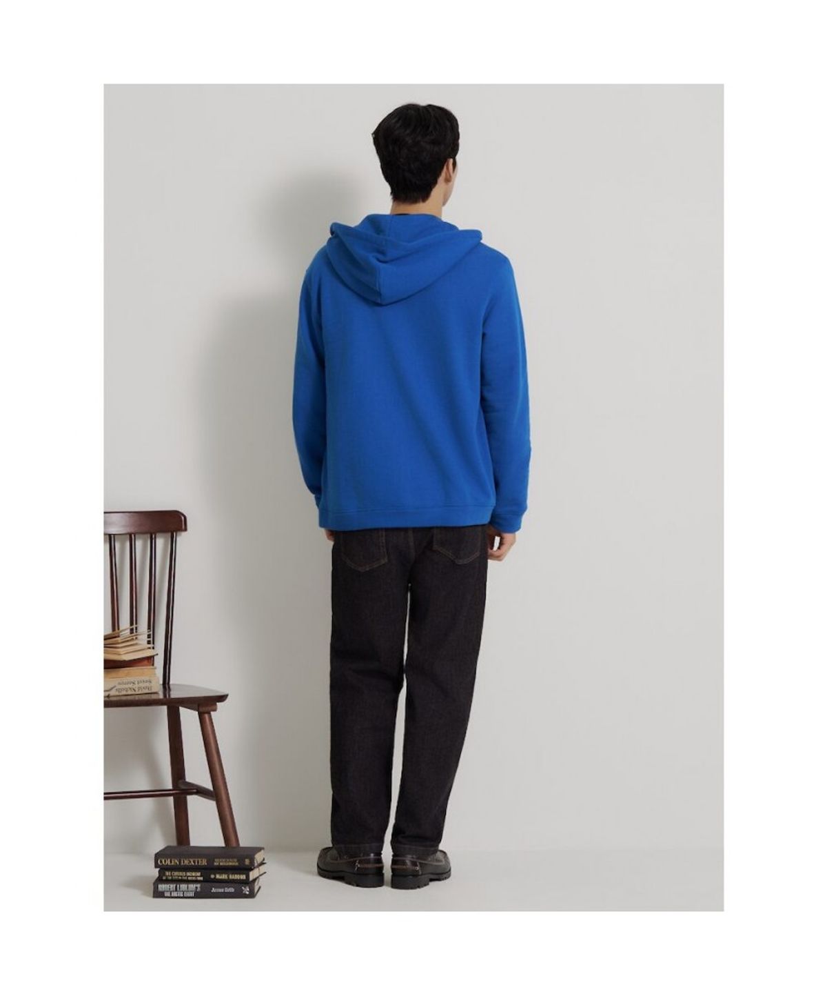 빈폴 멘(BEANPOLE MEN) [Essential] 투웨이 후드 집업 티셔츠  블루