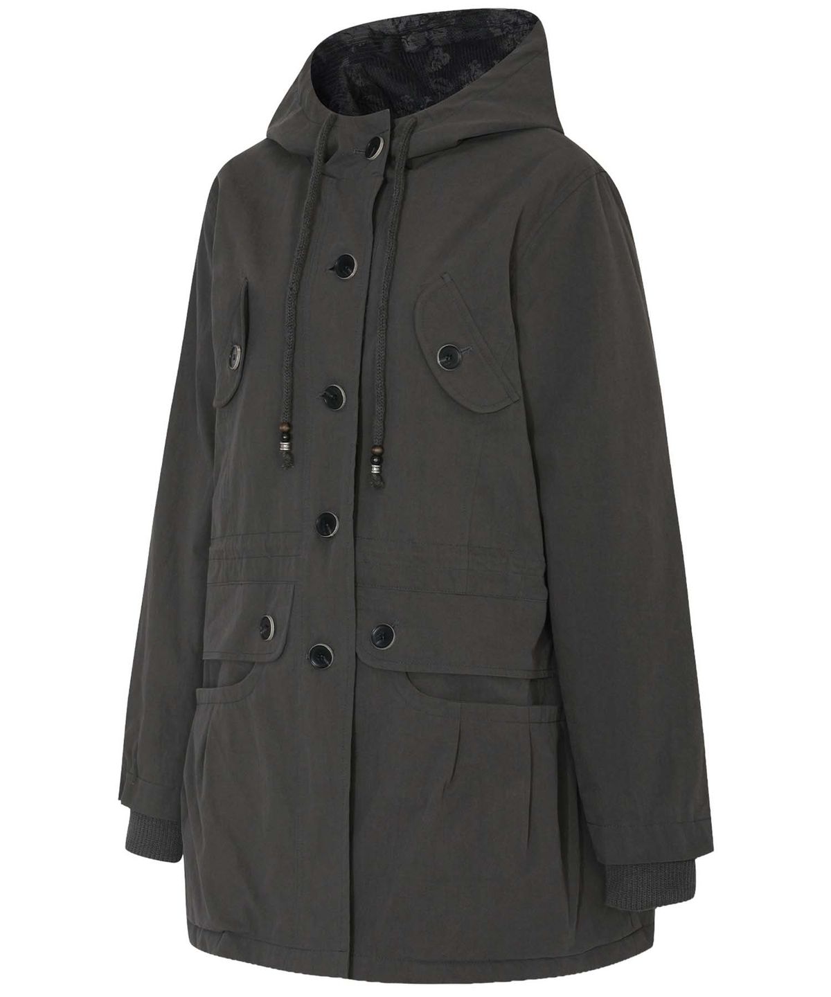 플레어업(FLAREUP) Orb Flap Hooded Parka (FL-064_Charcoal)