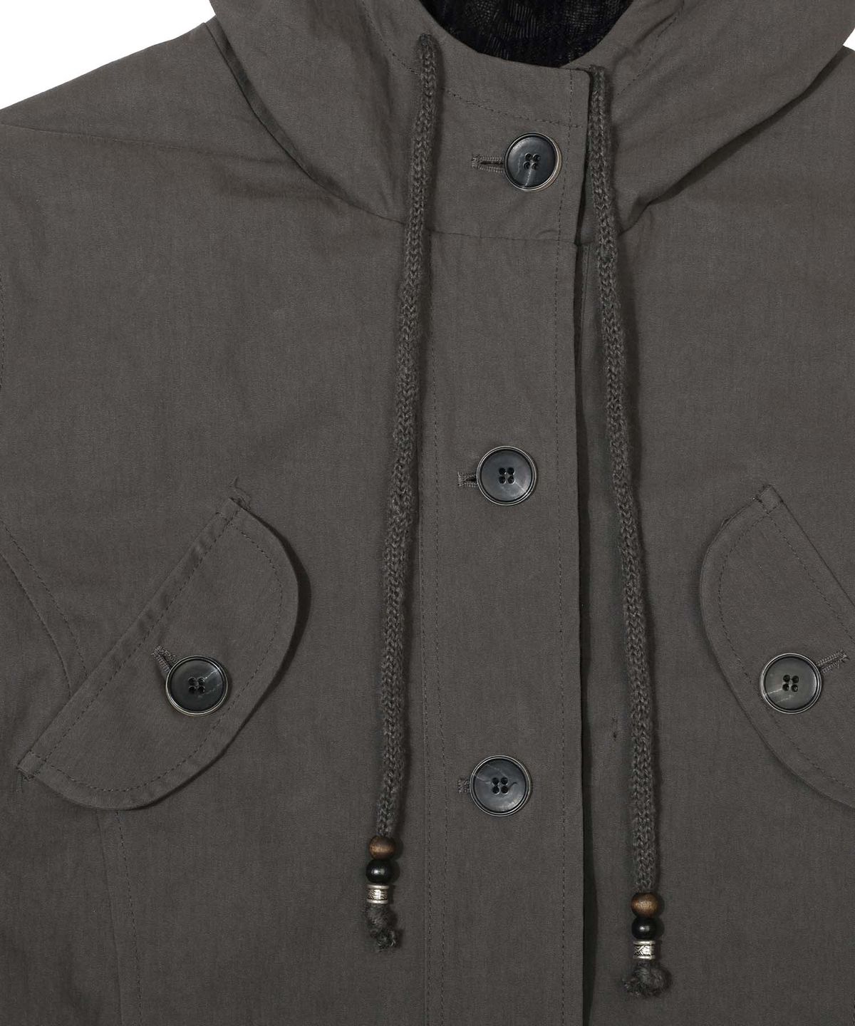 플레어업(FLAREUP) Orb Flap Hooded Parka (FL-064_Charcoal)