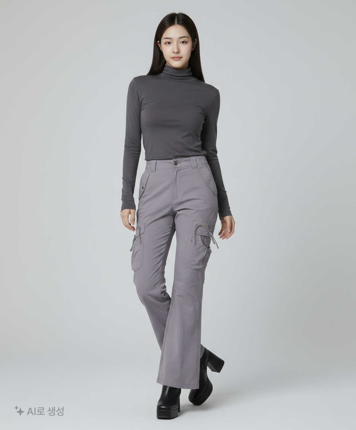 오디너리 홀리데이(ORDINARY HOLIDAY) STRAP CARGO PANTS [CHARCOAL] FREE