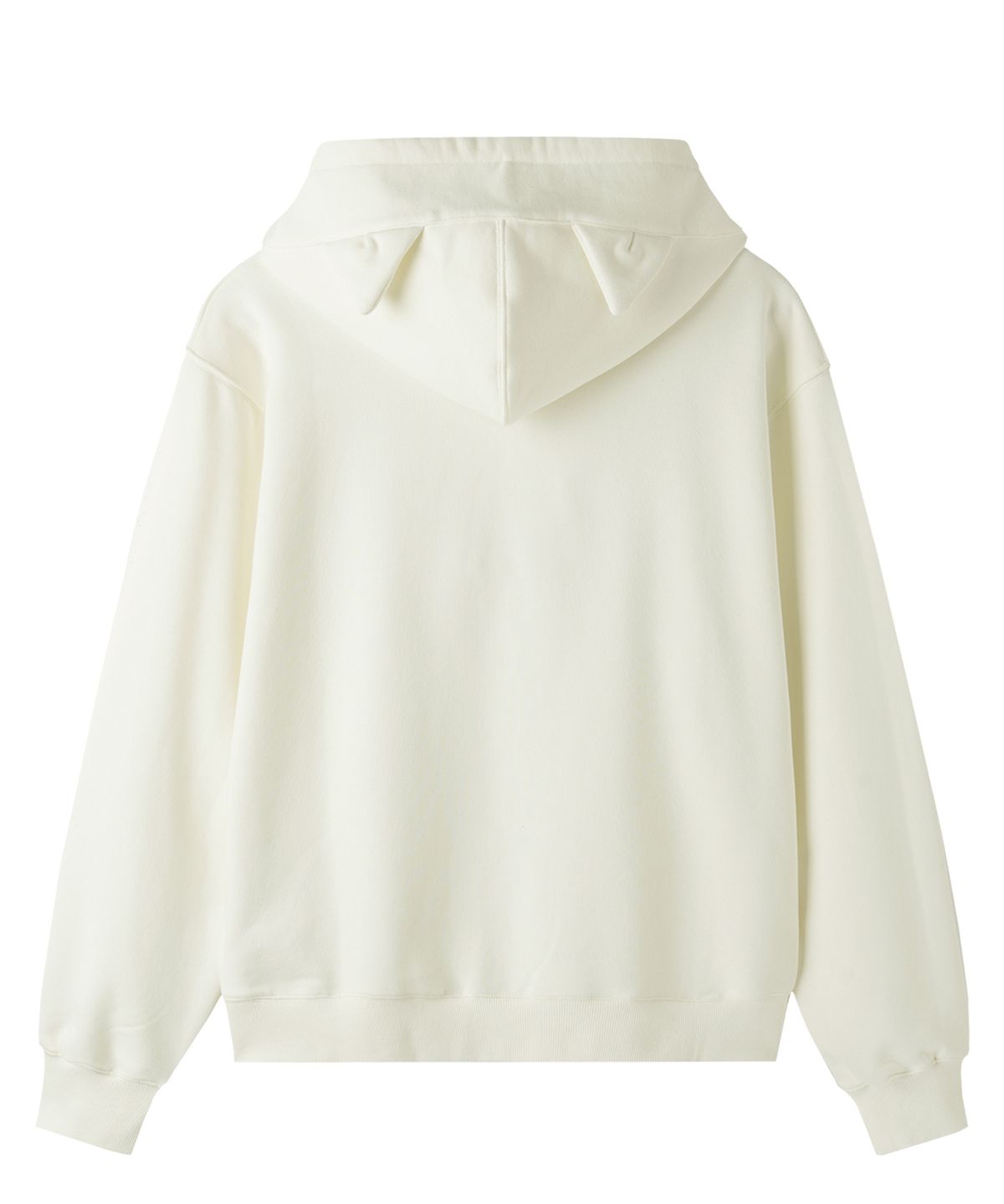 오픈야드(오와이)(OPENYARD(OY)) SCRIPT EAR HOODIE - WHITE
