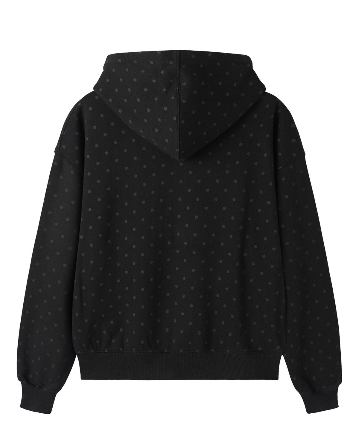 오픈야드(오와이)(OPENYARD(OY)) DOT METAL LOGO HOODIE ZIP UP - BLACK