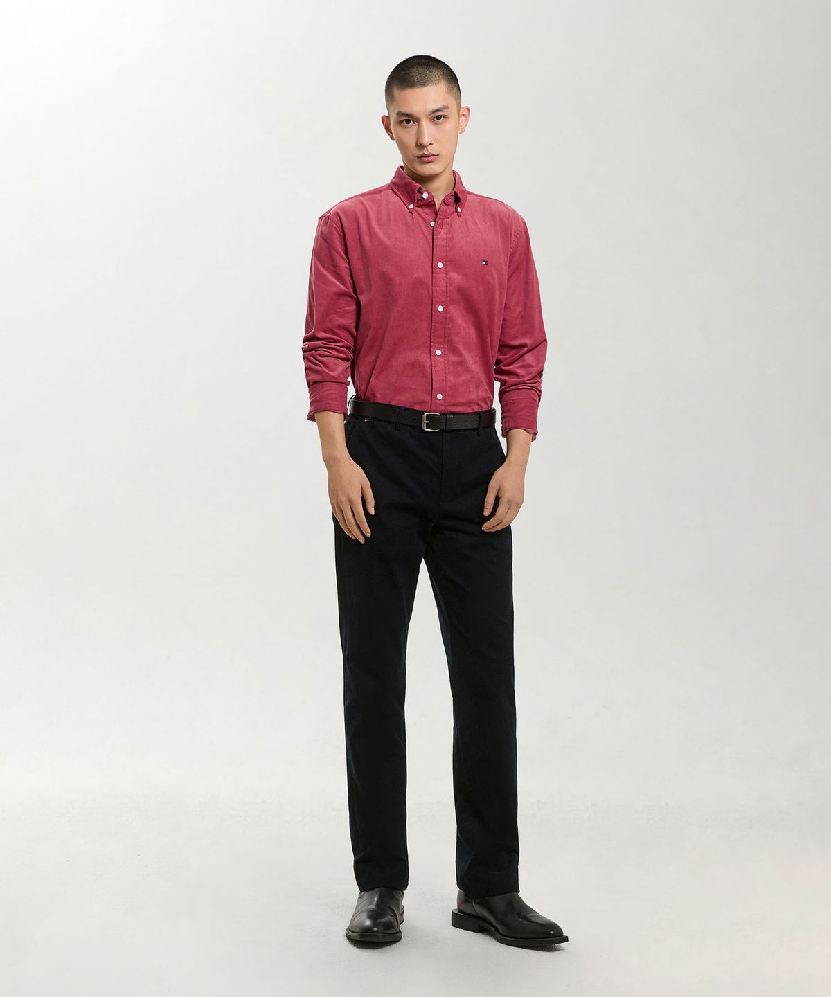 타미힐피거(TOMMY HILFIGER) [Global regular fit] 솔리드 코듀로이 레귤러 핏 셔츠 (T12G7WSH120MT1XKA)