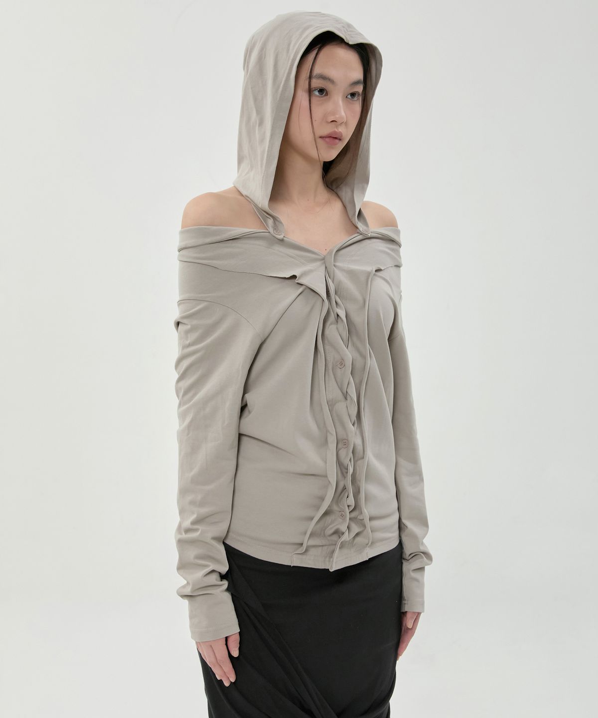 플레어업(FLAREUP) Braided Cardigan (FL-106_Ash Gray)