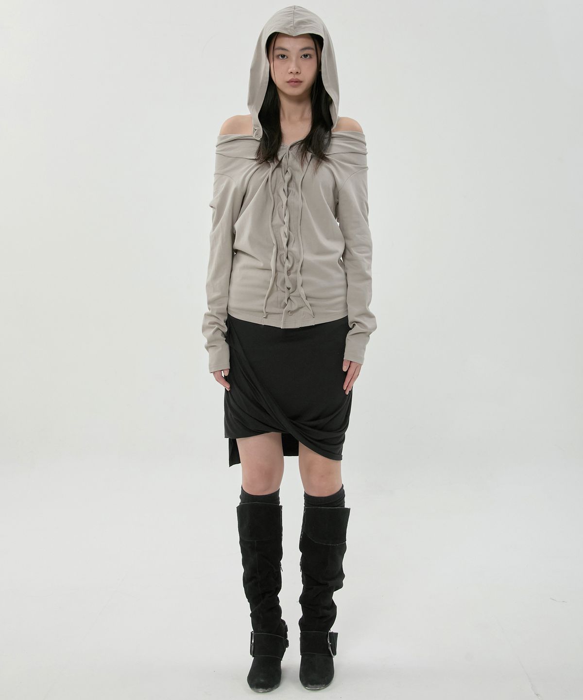 플레어업(FLAREUP) Braided Cardigan (FL-106_Ash Gray)