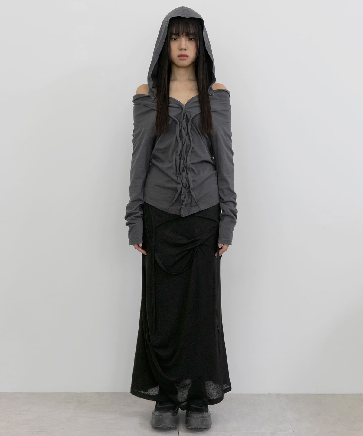 플레어업(FLAREUP) Braided Cardigan (FL-106_Dark Gray)