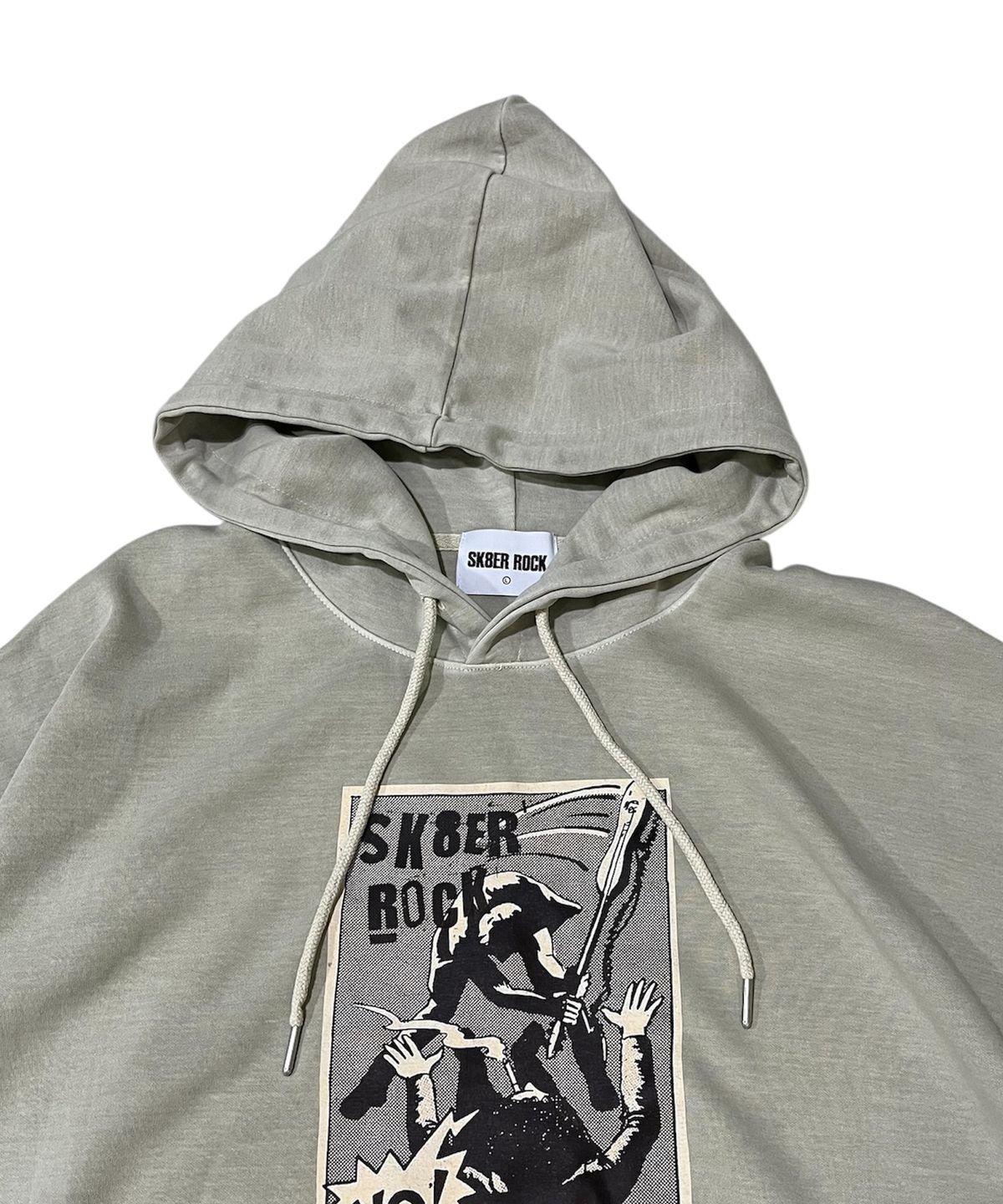 스케이터락(SK8ER ROCK) No Control Pigment Sweat Hooide (Beige)