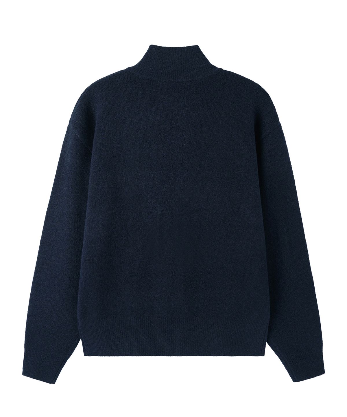 오픈야드(오와이)(OPENYARD(OY)) OFFSET NECK KNIT - NAVY