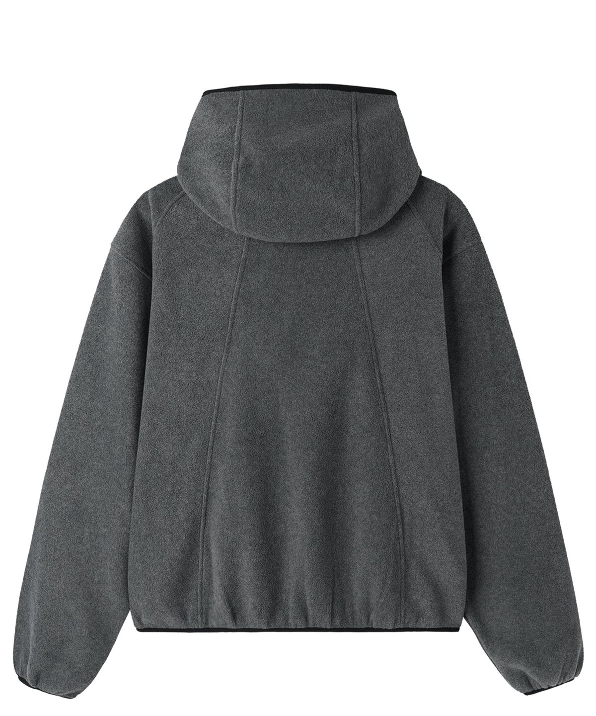 오픈야드(오와이)(OPENYARD(OY)) PANEL HOODED FLEECE JACKET - CHARCOAL