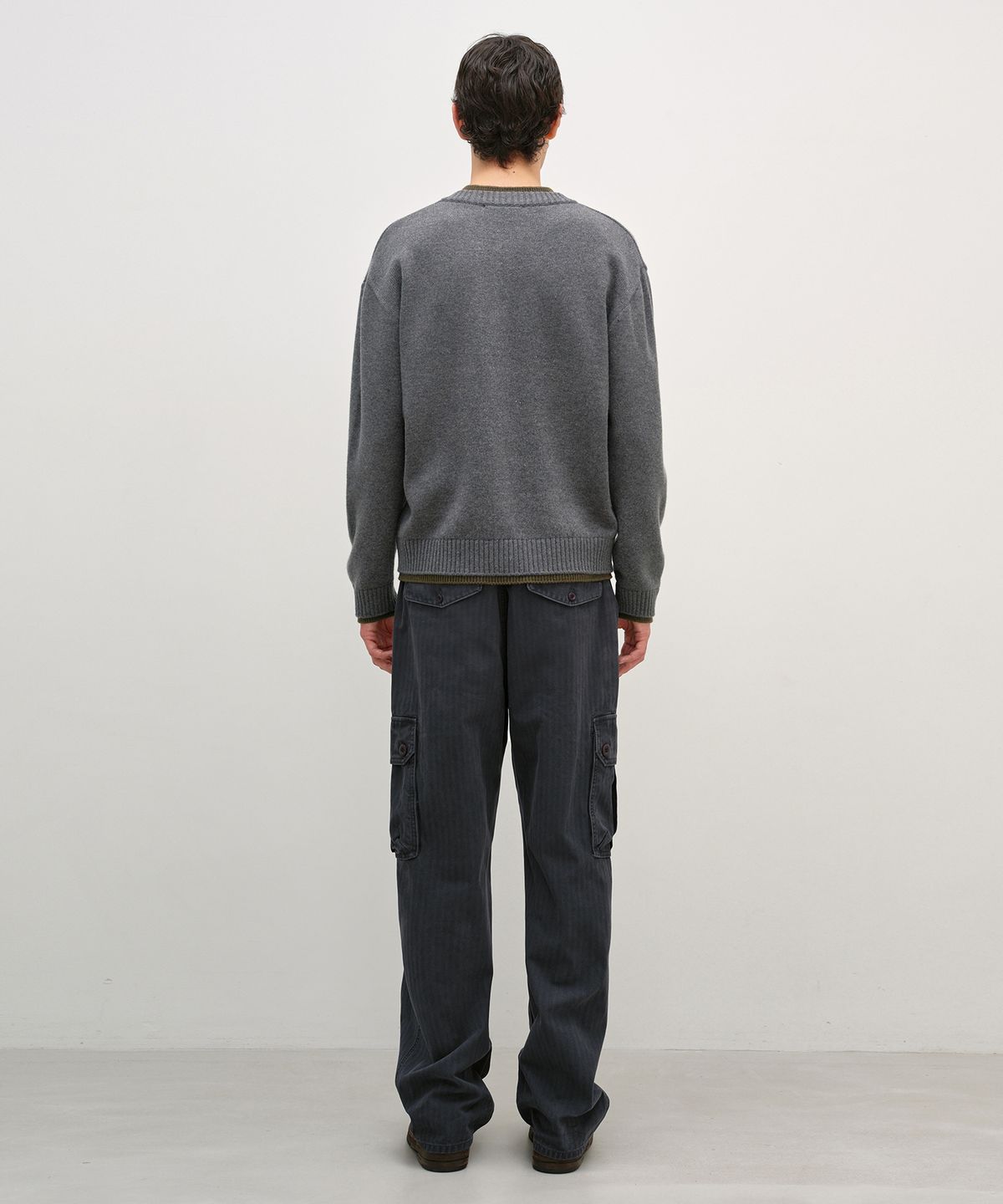 인사일런스(INSILENCE) HBT 카고 팬츠 WASHED CHARCOAL
