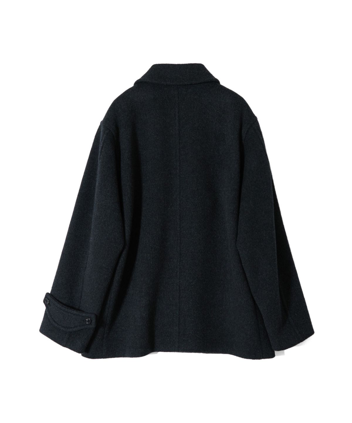 홀리선(HORLISUN) Newyear Wool Half Coat Melange Black