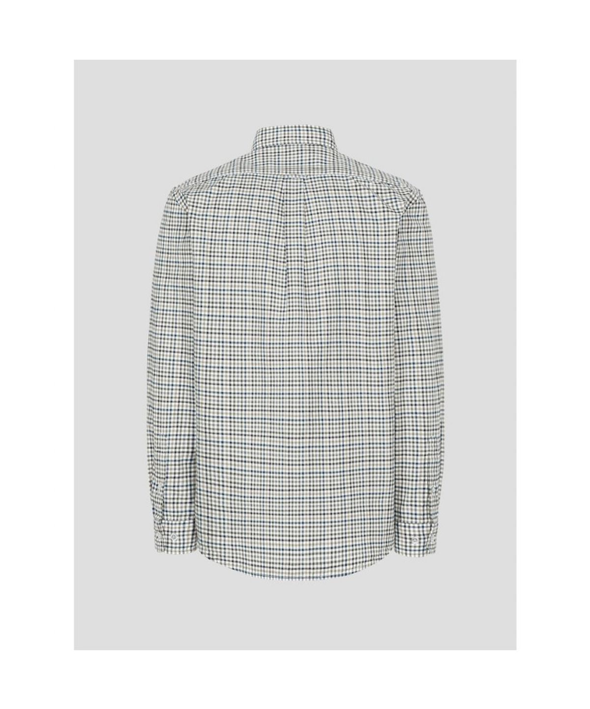 빈폴 멘(BEANPOLE MEN) 변형 깅엄 체크 셔츠  카키