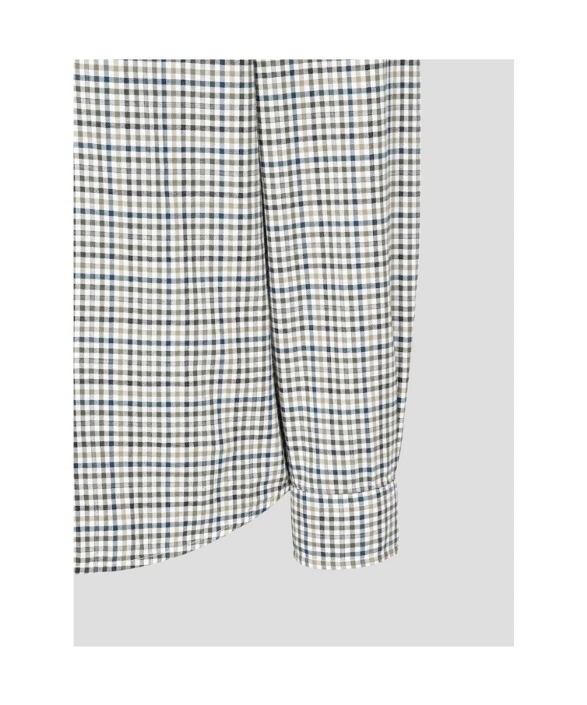빈폴 멘(BEANPOLE MEN) 변형 깅엄 체크 셔츠  카키