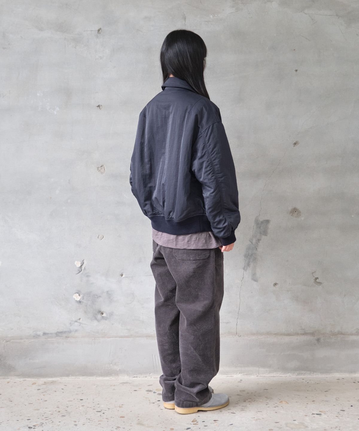 홀리선(HORLISUN) Airborne Nylon Padding Jacket Navy