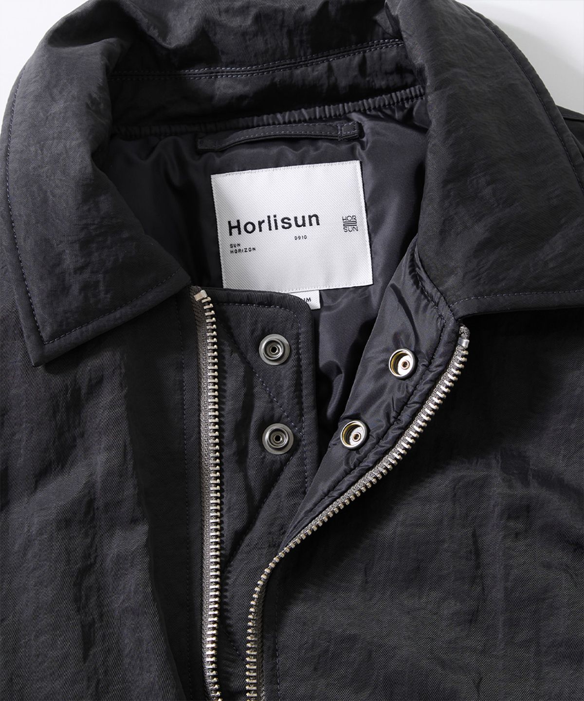 홀리선(HORLISUN) Airborne Nylon Padding Jacket Charcoal