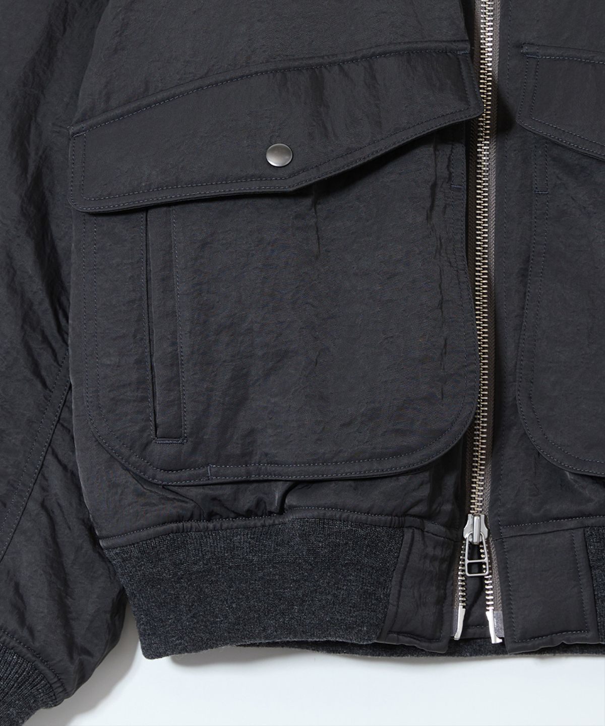 홀리선(HORLISUN) Airborne Nylon Padding Jacket Charcoal