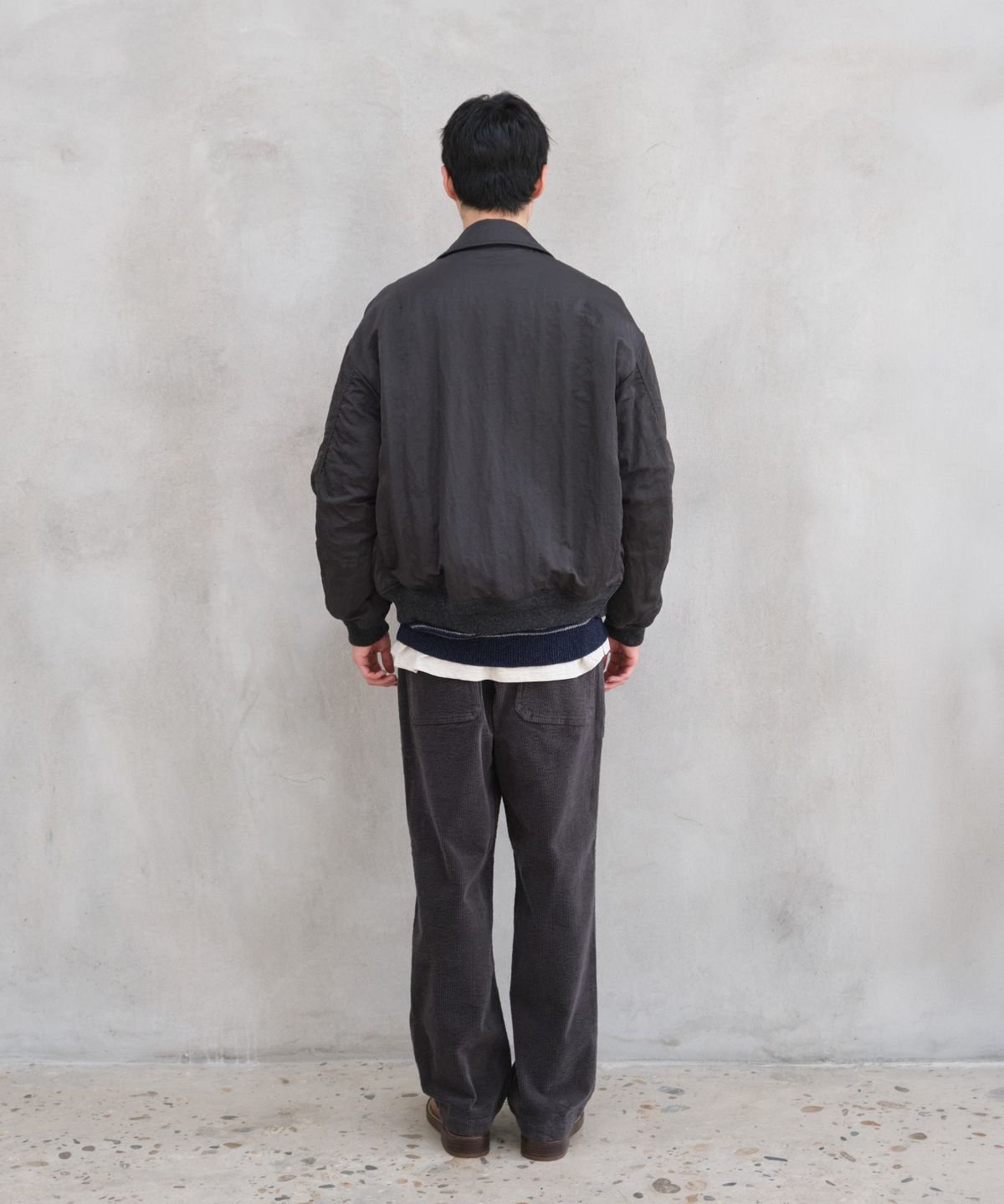 홀리선(HORLISUN) Airborne Nylon Padding Jacket Charcoal