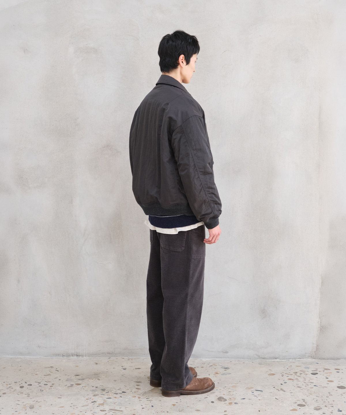 홀리선(HORLISUN) Airborne Nylon Padding Jacket Charcoal