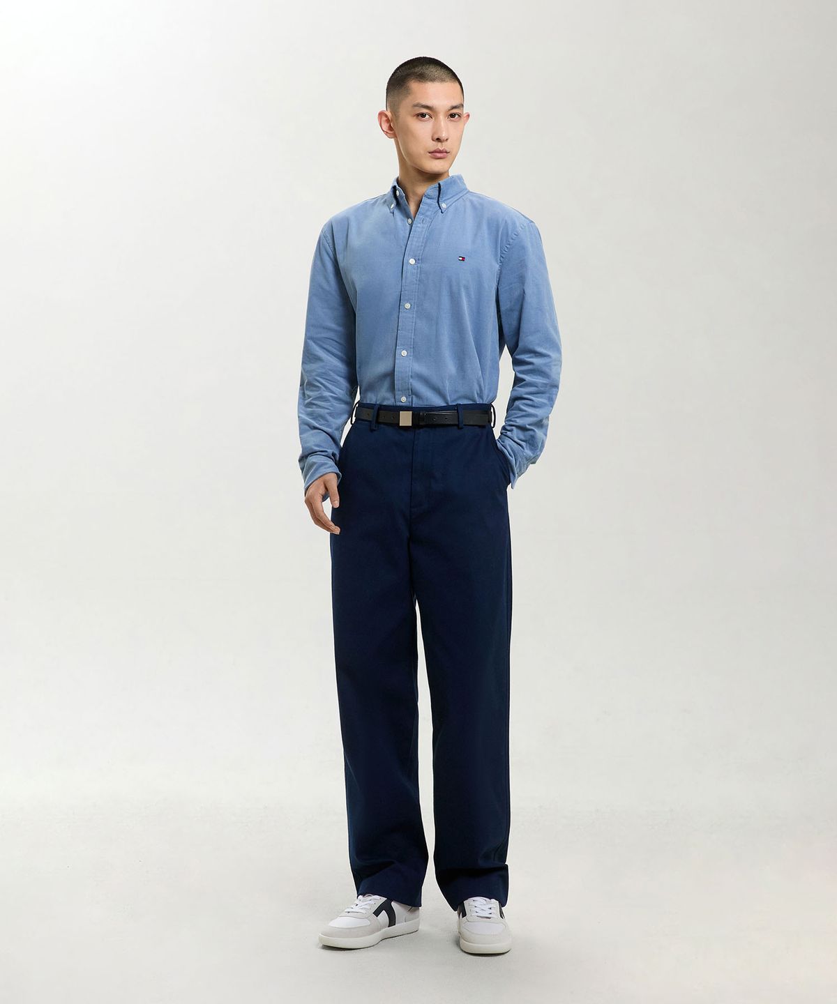 타미힐피거(TOMMY HILFIGER) [Asian fit] 아시아 핏 솔리드 코듀로이 셔츠 (T12G7WSH120MT2C2B)