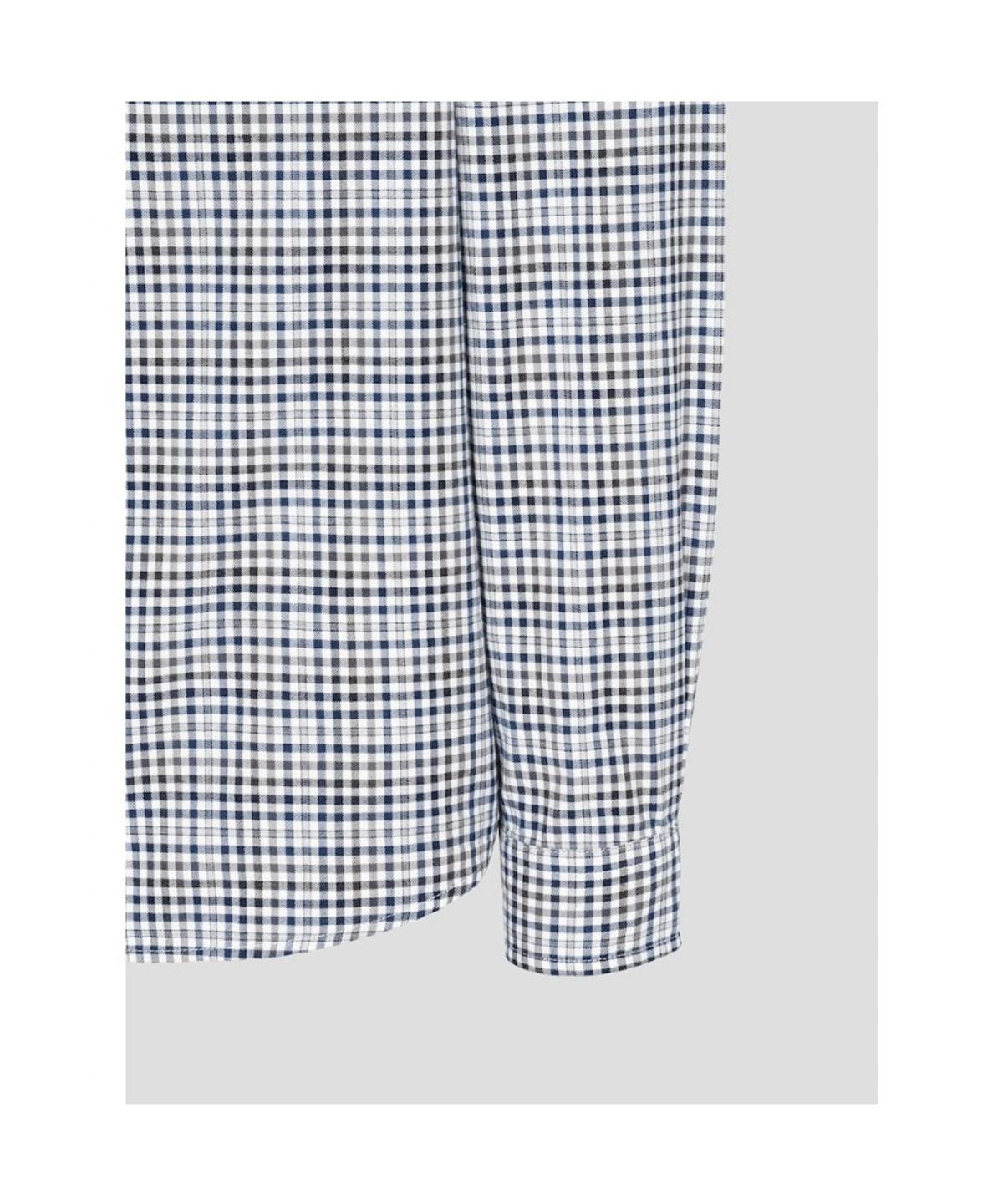 빈폴 멘(BEANPOLE MEN) 변형 깅엄 체크 셔츠  네이비