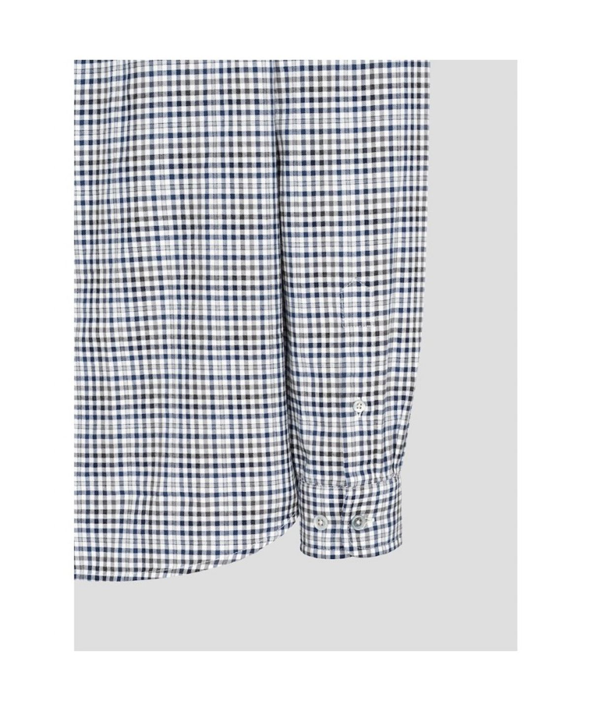 빈폴 멘(BEANPOLE MEN) 변형 깅엄 체크 셔츠  네이비