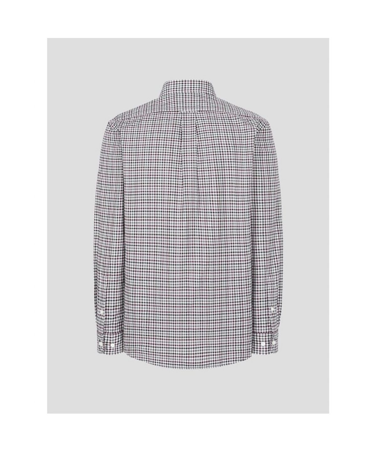 빈폴 멘(BEANPOLE MEN) 변형 깅엄 체크 셔츠  와인